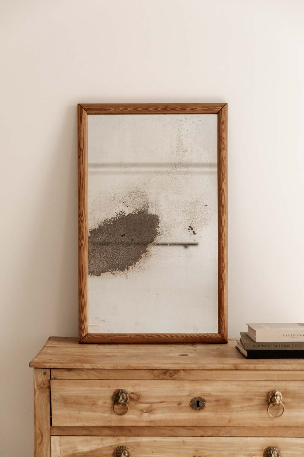 Espejo Francés del Siglo XIX con Cristal de Mercurio