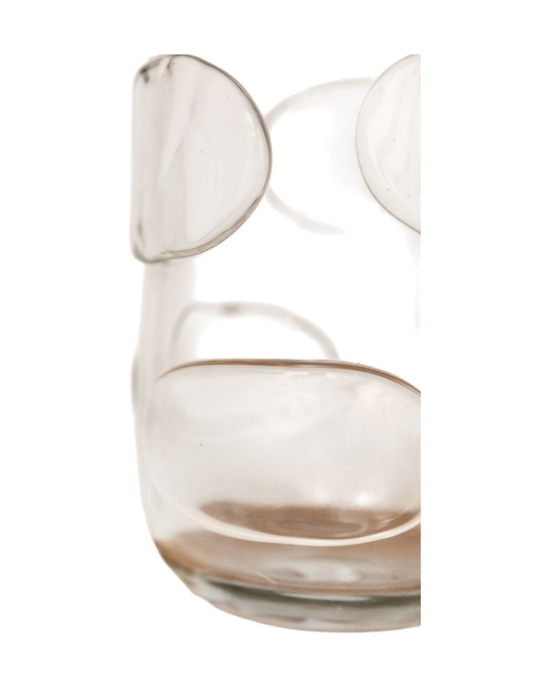 21st Century Glass Vase with Circular Details - 4/5