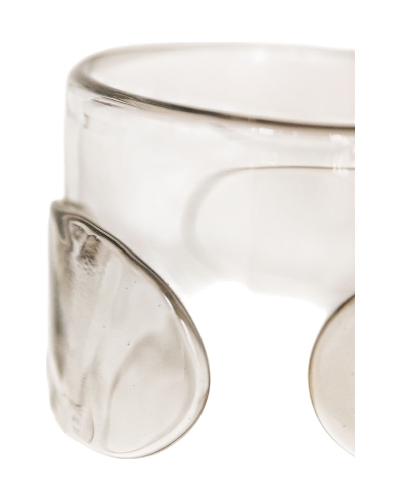 21st Century Glass Vase with Circular Details - 5/5