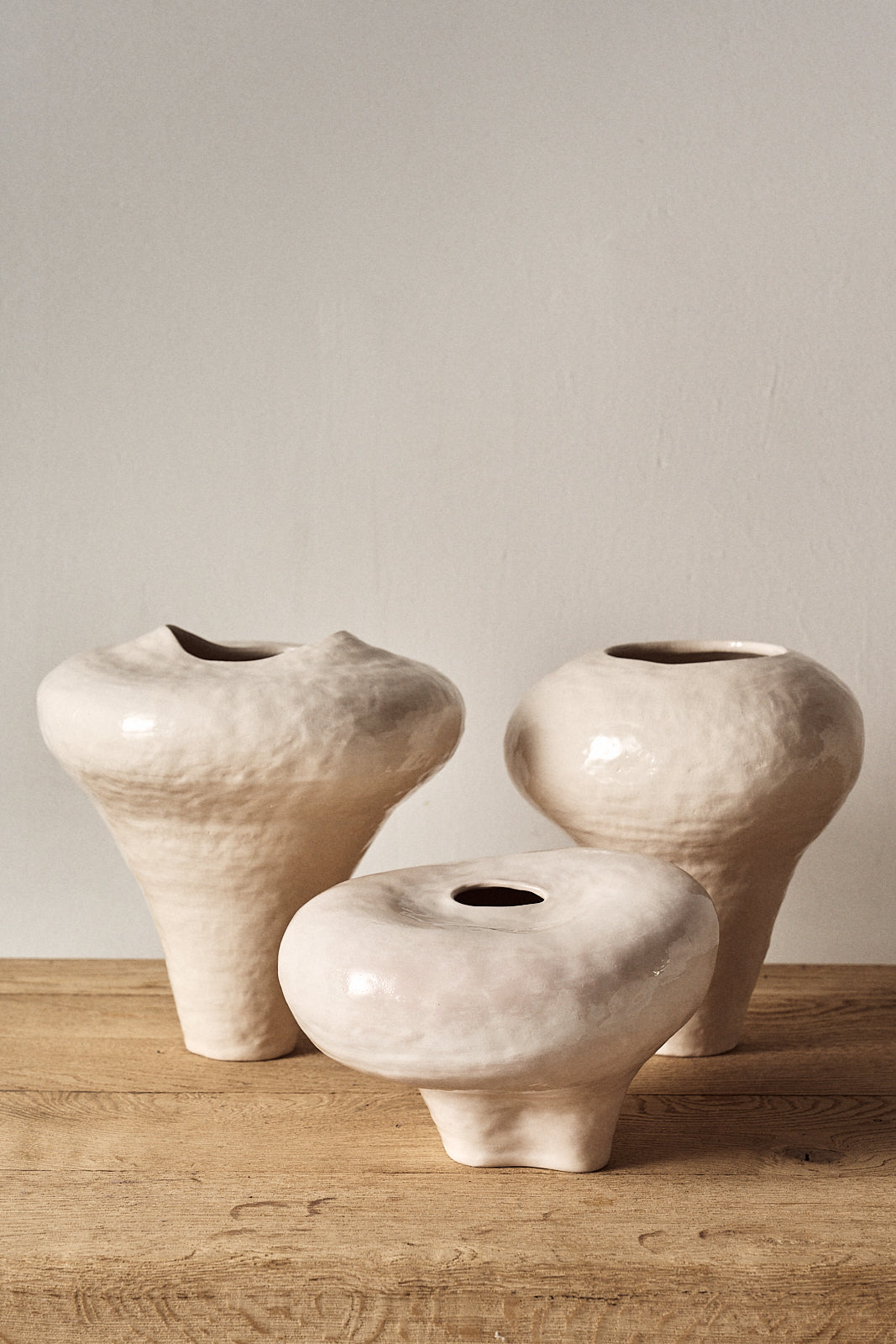 Jarrones Originales de Hugo Joirkin en Cerámica Blanca