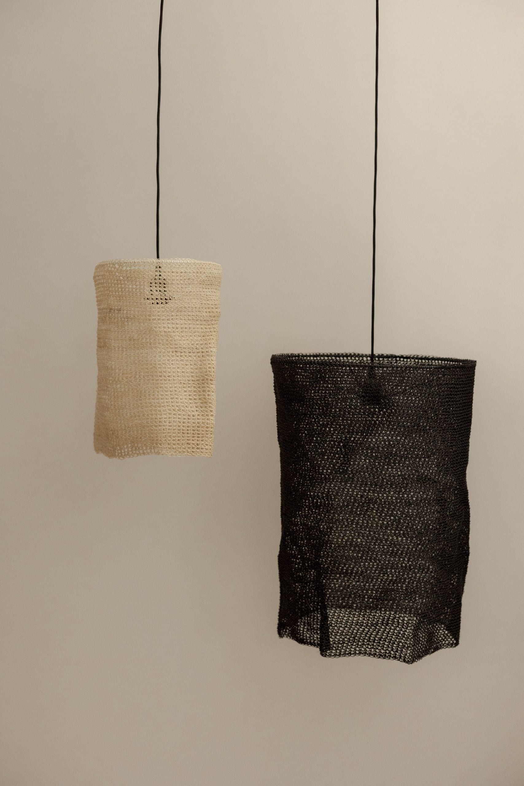 Lámpara de Techo del Siglo XXI en Fibra Vegetal Tejida a Mano - 3