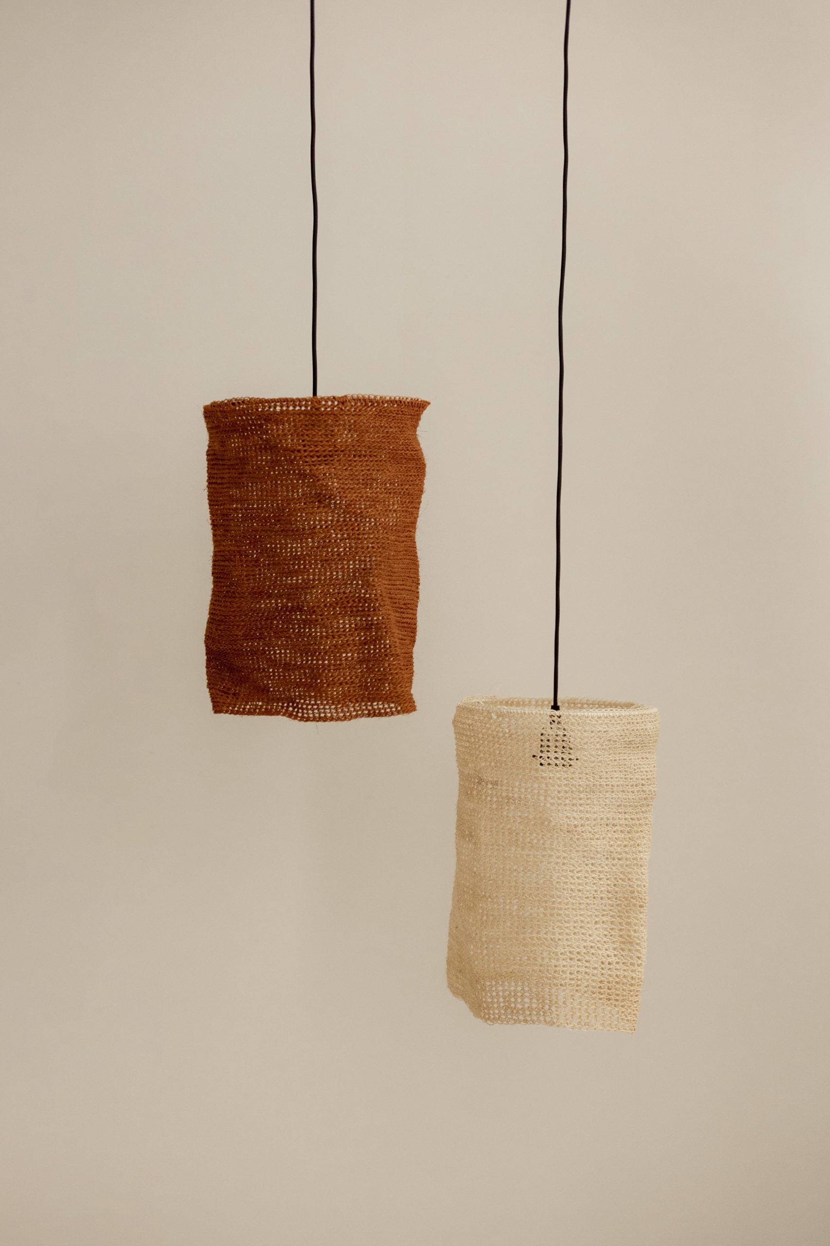 Lámpara de Techo del Siglo XXI en Fique Tejida a Mano - 3