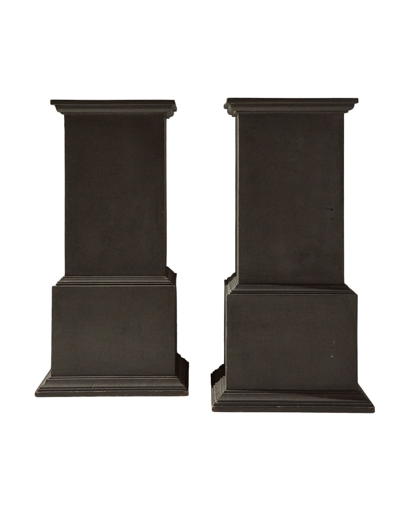 French Pedestals from the 19th Century in Solid Green Wood