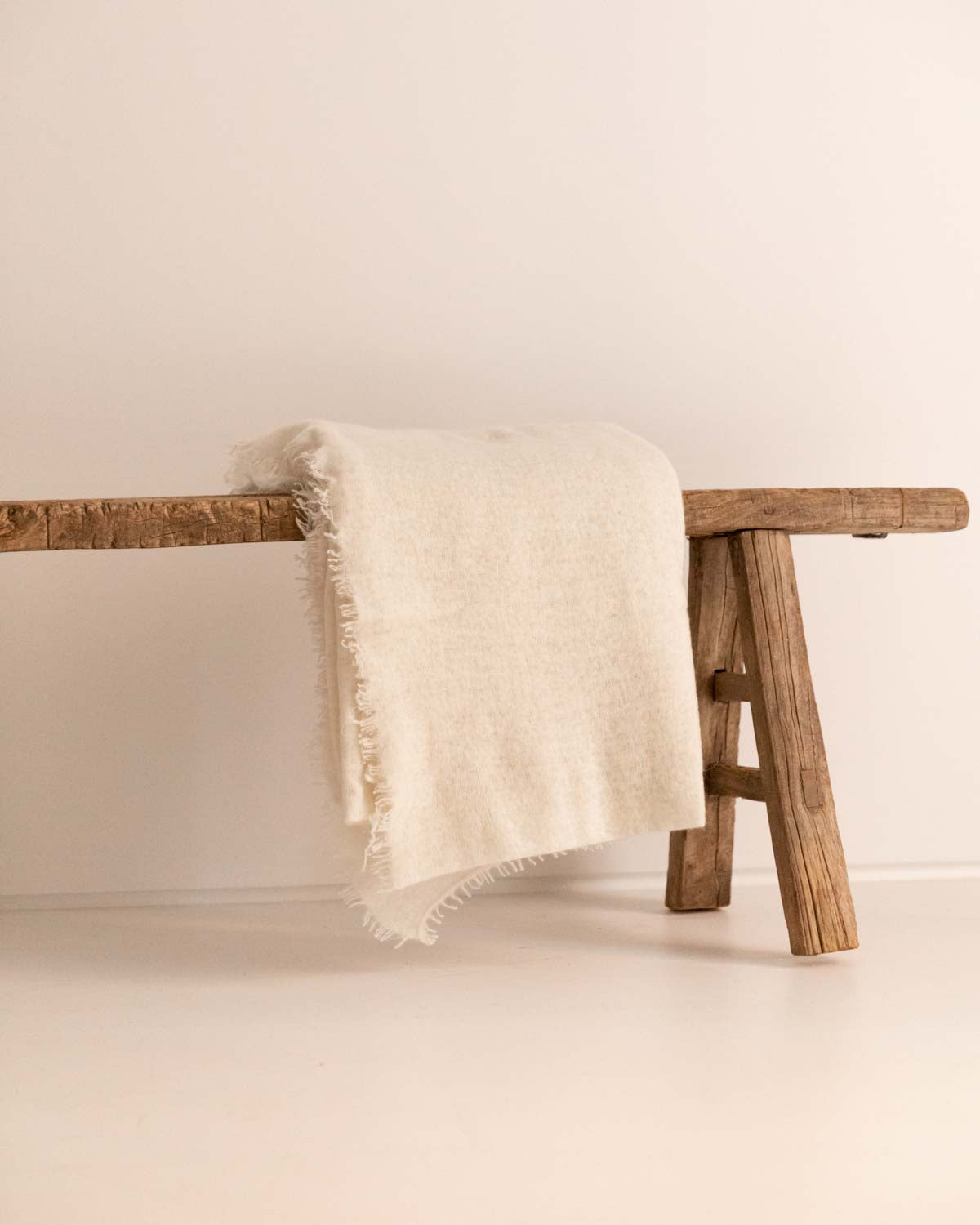 Plaid del Siglo XXI en Cashmere Blanco - 2