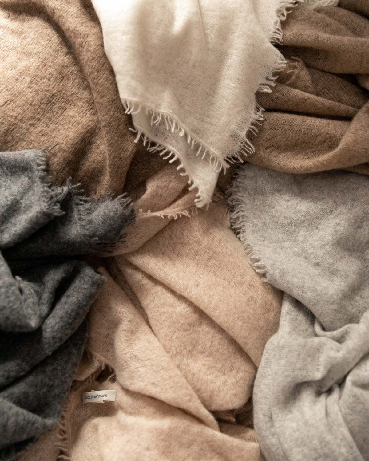 Plaid del Siglo XXI en Cashmere Blanco - 4