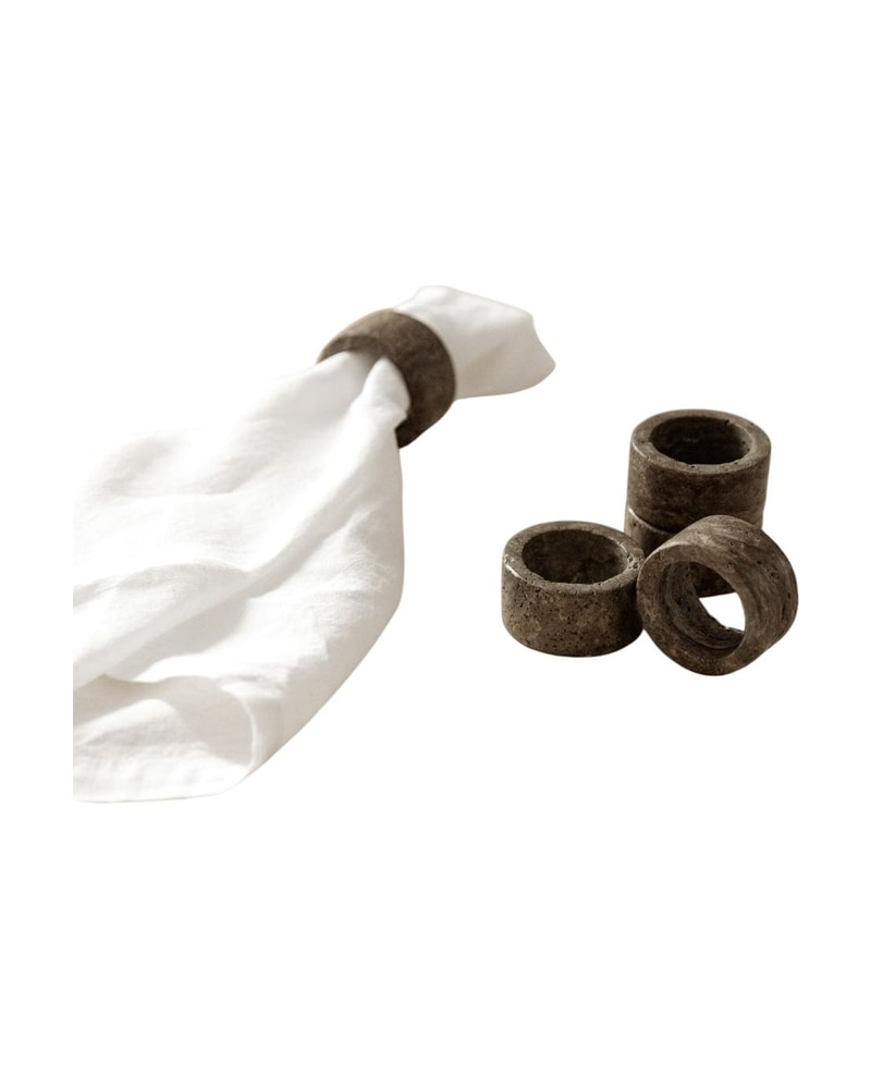 Gray Marble Napkin Holder