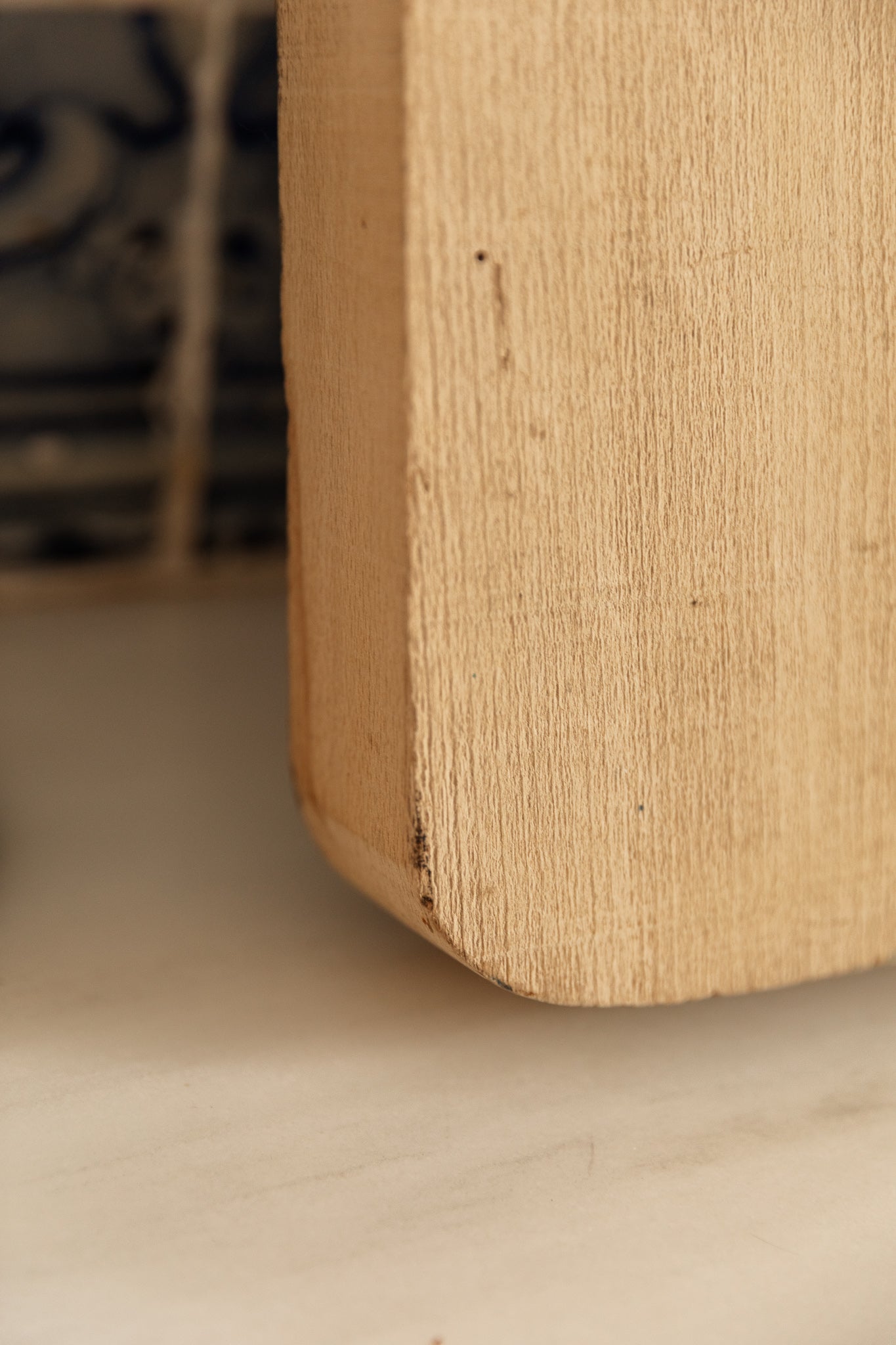 Tabla de Madera Maciza del Siglo XX con Mango - 4