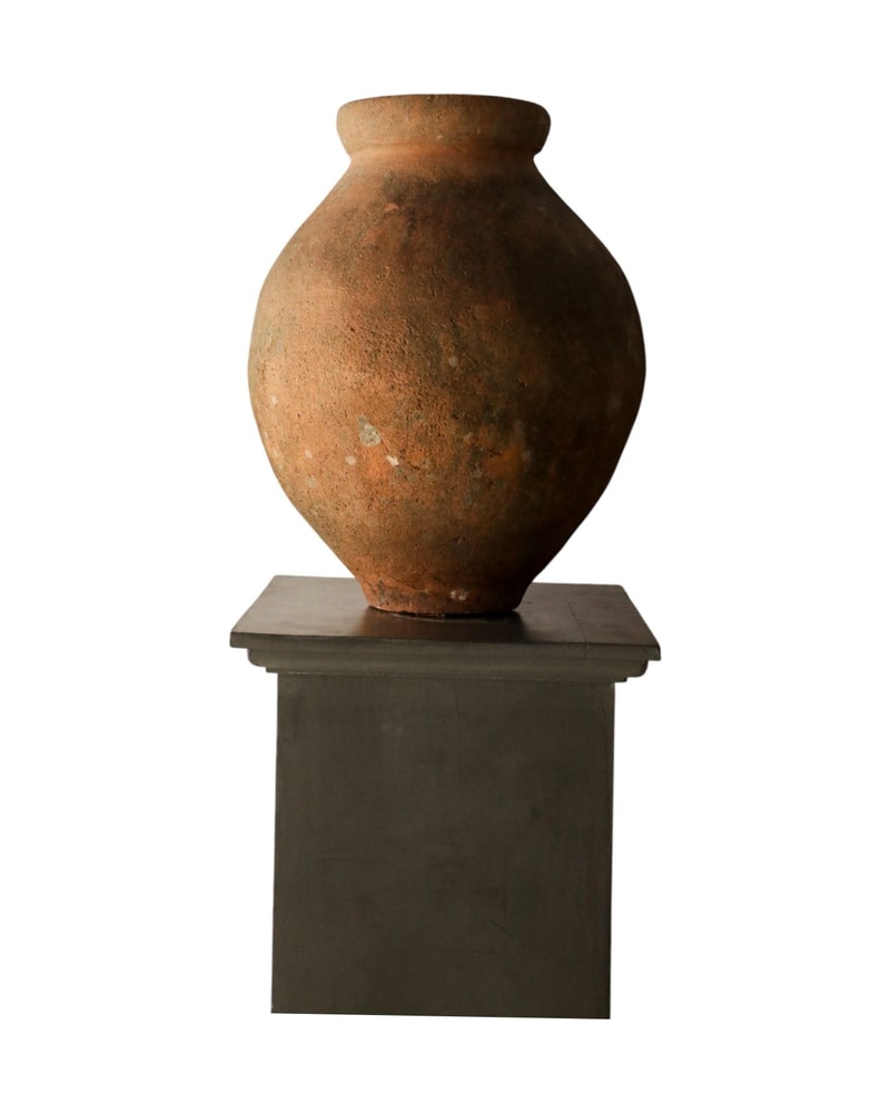 19th Century Clay Jar with Handmade Marks - 9/9