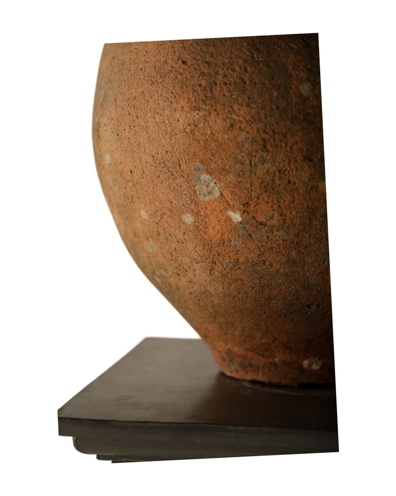 19th Century Clay Jar with Handmade Marks - 4/9