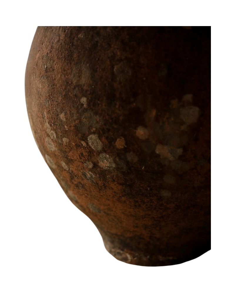19th Century Clay Jar with Handmade Marks - 8/9