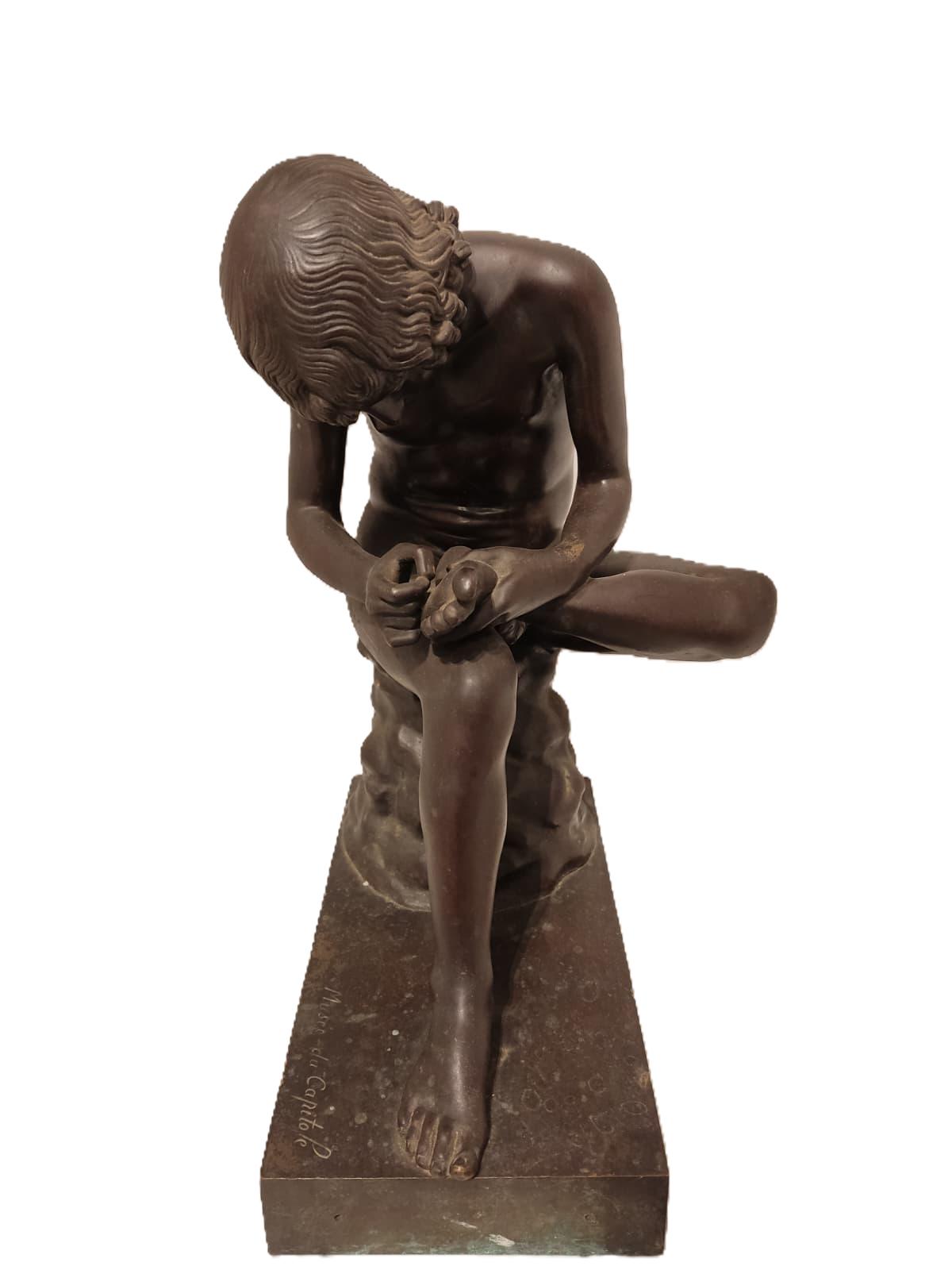 Escultura Spinario del Siglo XIX en Bronce - Photo 3 of 6