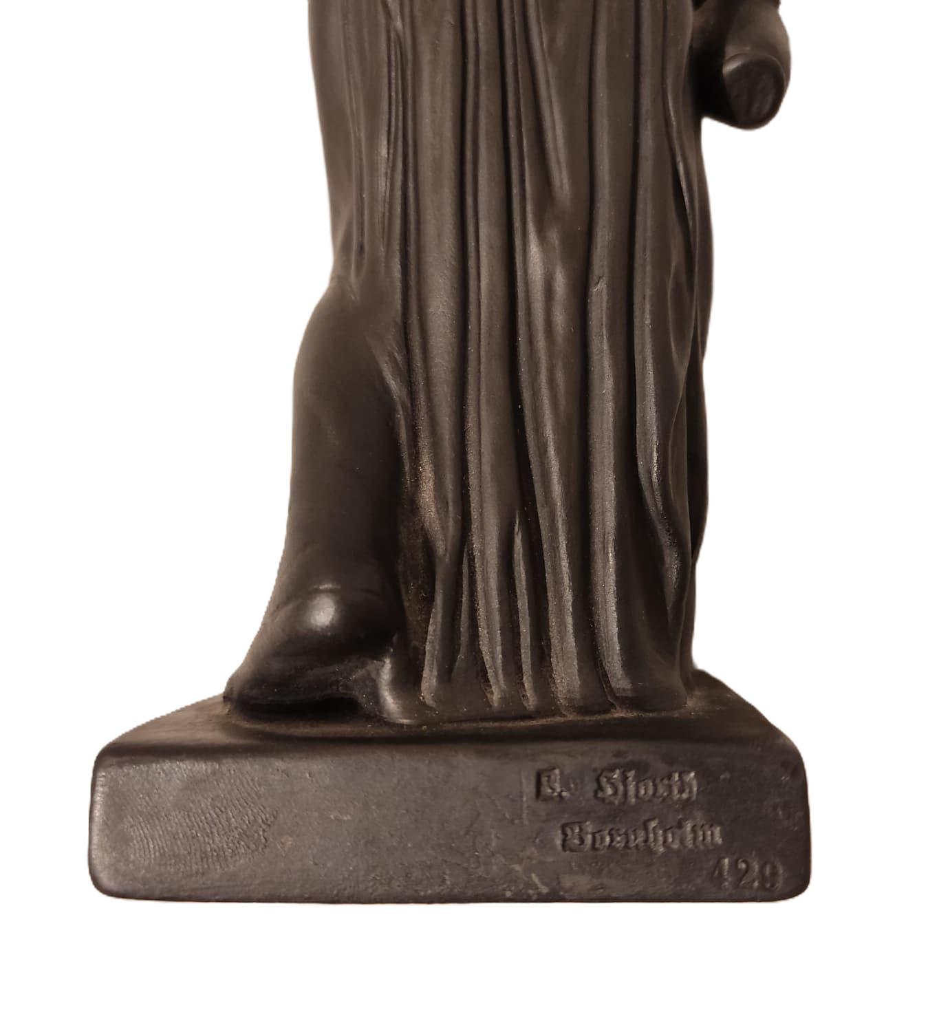 Hebe de Thorldvaldsen del Siglo XIX en Terracota Negra - Photo 5 of 5