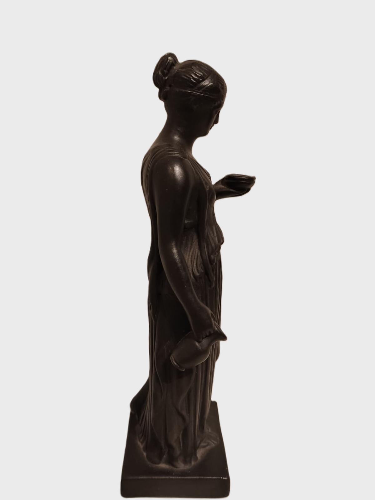 Hebe de Thorldvaldsen del Siglo XIX en Terracota Negra - Photo 3 of 5