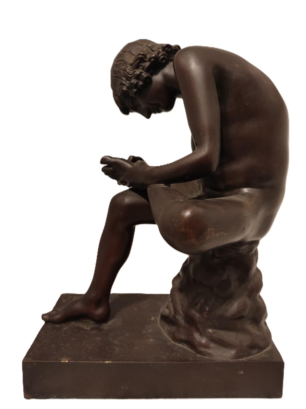 Escultura Espinario del Siglo XIX en Bronce - Photo 4 of 6