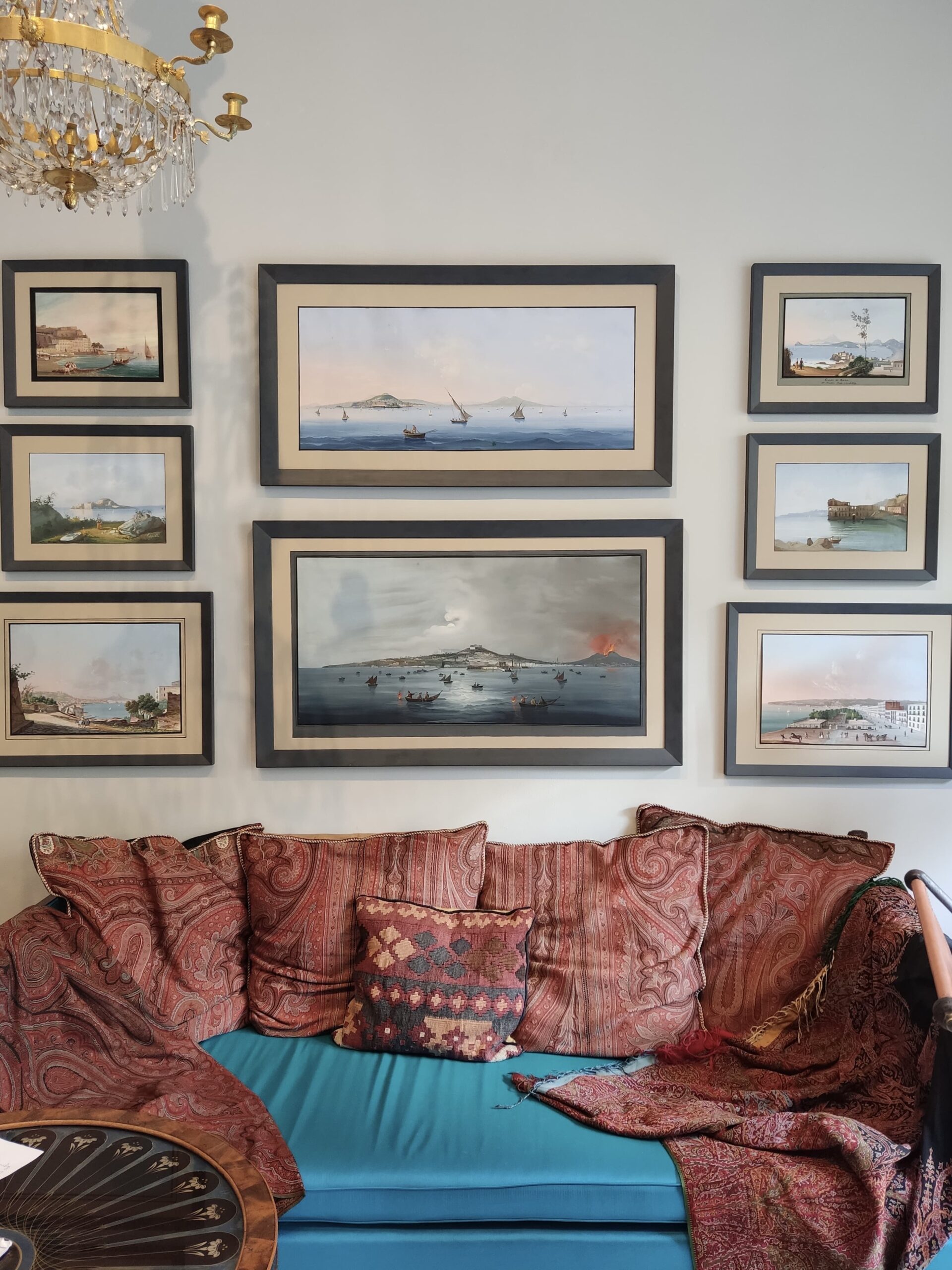 Escena de puerto con pescadores del Siglo XIX - Photo 3 of 3