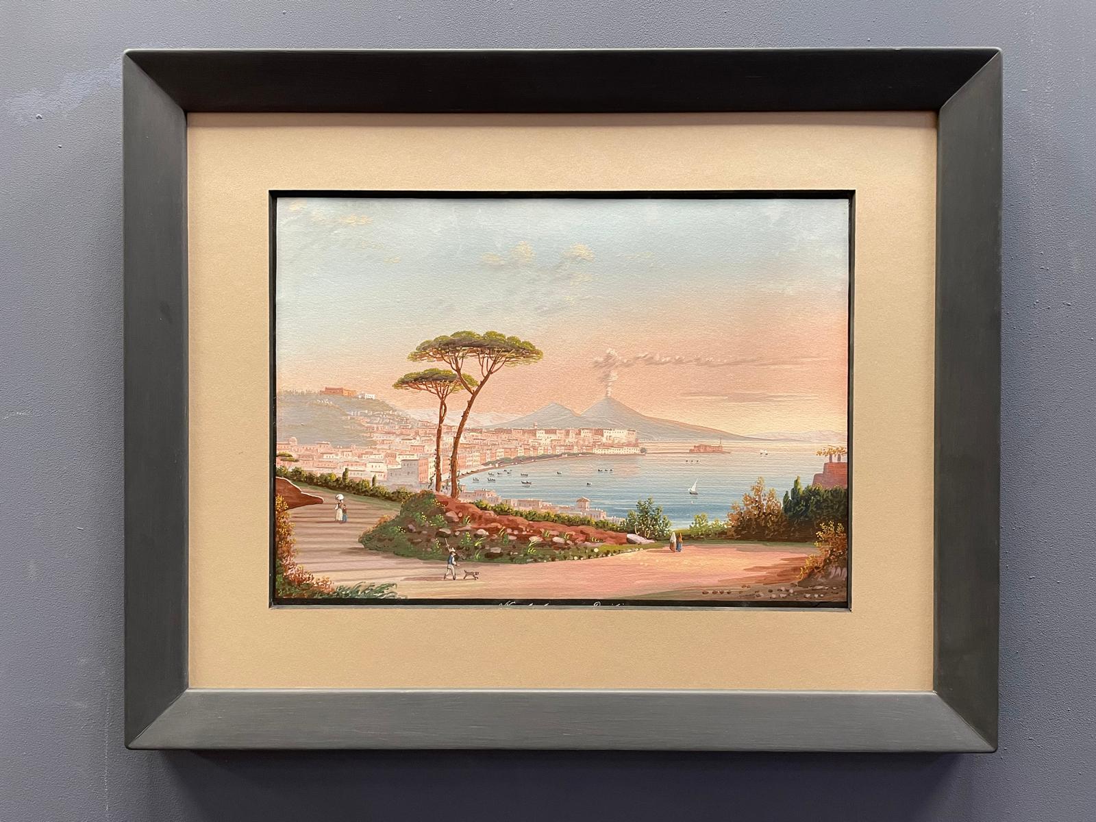 Gouache del Siglo XIX de Neapel - Photo 3 of 3