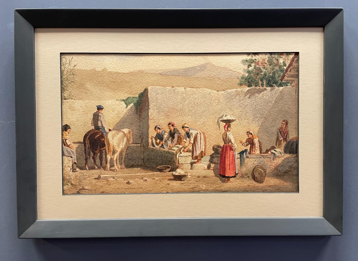 Escena Popular del Siglo XIX en Acuarela - Photo 2 of 3