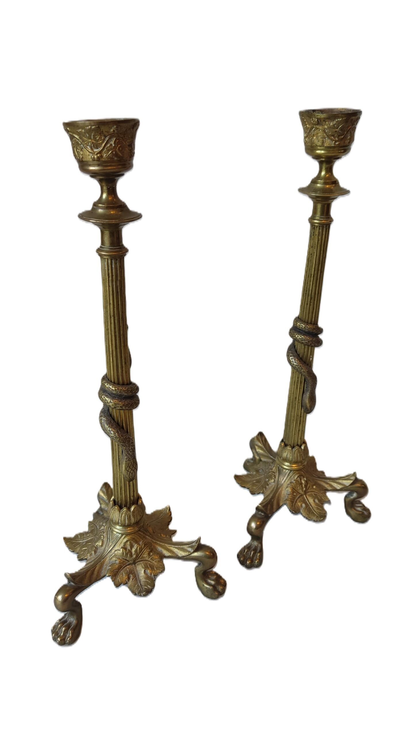 Candelabros del Siglo XIX en Bronce
