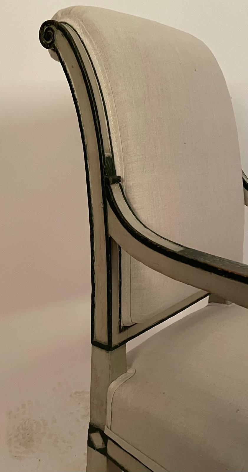 Pareja de sillones del Siglo XVIII en Madera Pintada - Photo 6 of 8