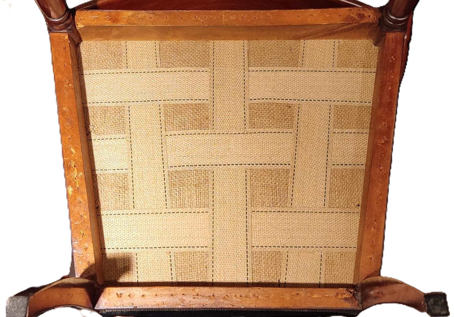 Conjunto de cuatro sillones del Siglo XIX en Caoba - Photo 8 of 8