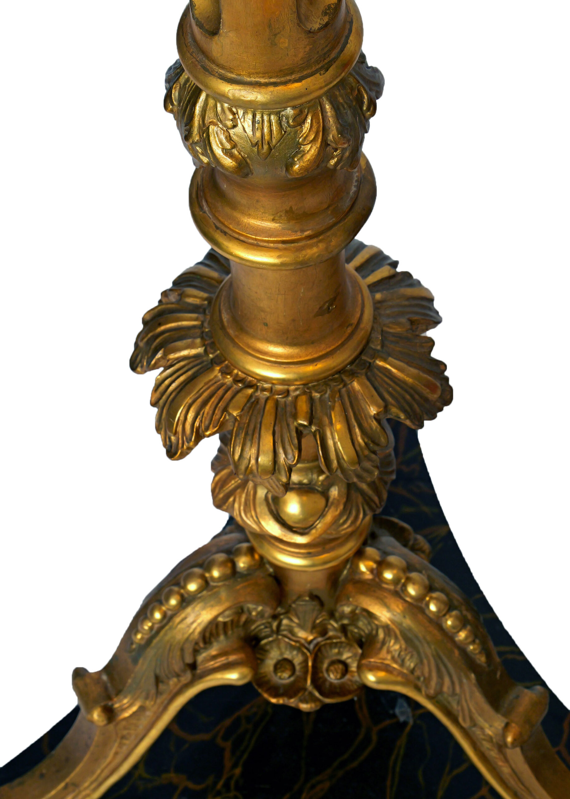 Torchères del Siglo XIX en Madera Tallada y Dorada - Photo 8 of 8