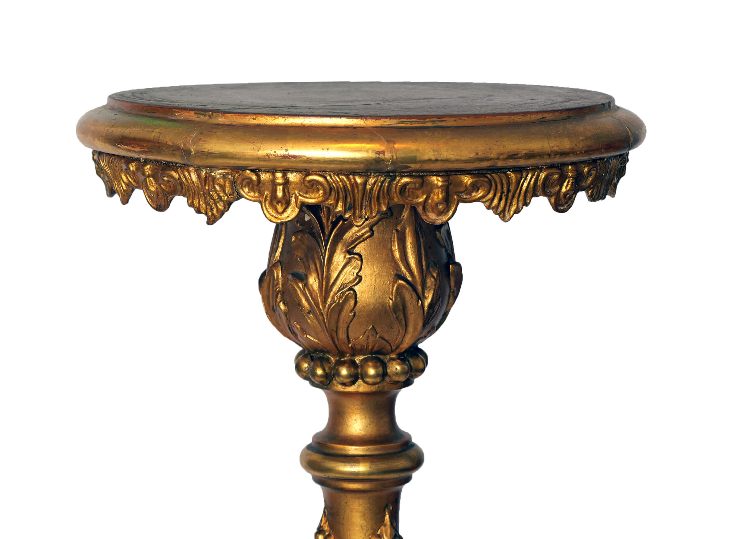 Torchères del Siglo XIX en Madera Tallada y Dorada - Photo 5 of 8