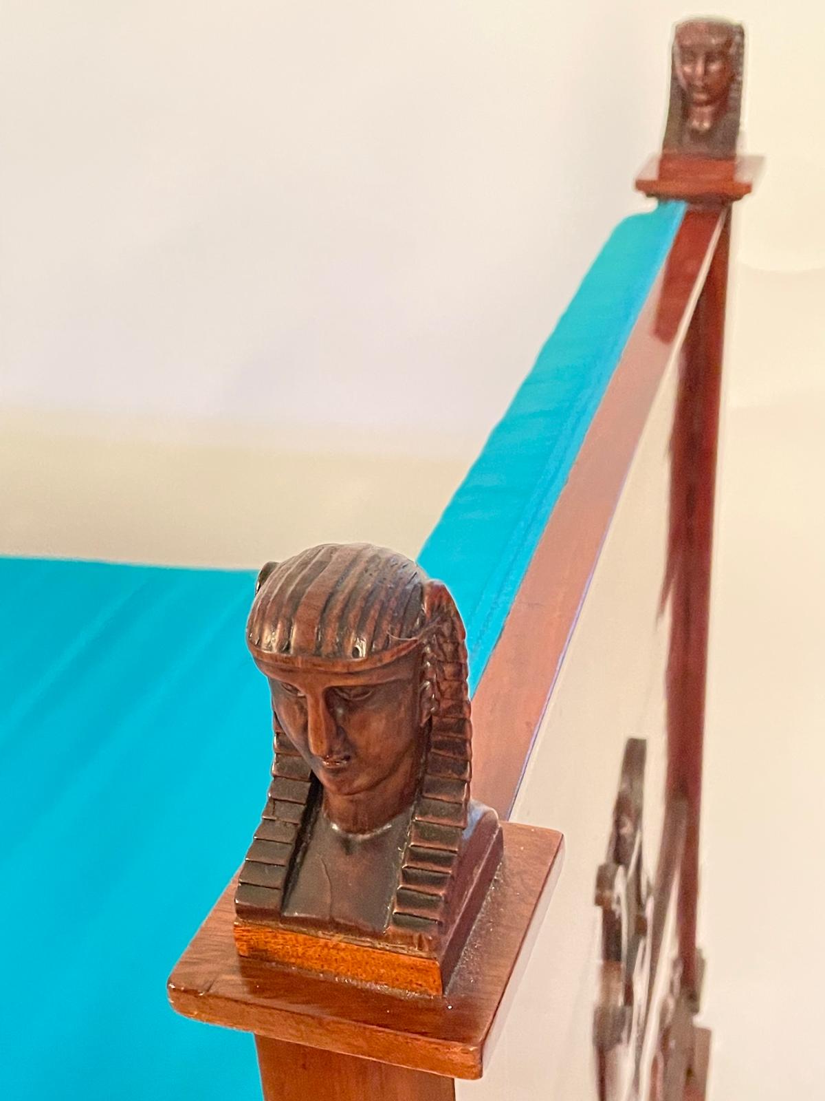 Diván del Siglo XIX en Caoba con Detalles Tallados - Photo 4 of 4