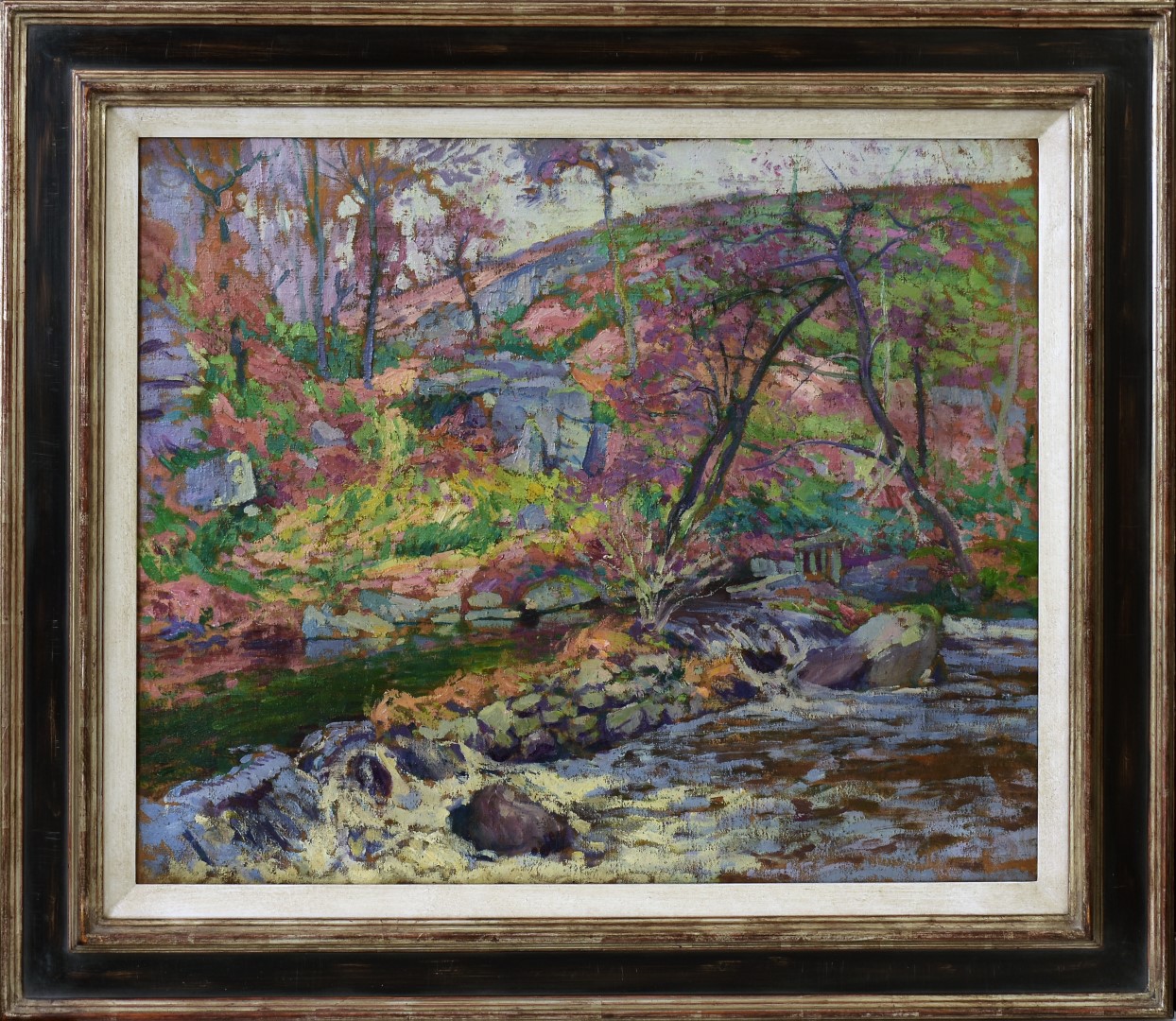 Óleo sobre Lienzo de Paul Madeline del Siglo XX con Fauno y Gracias - Photo 4 of 5