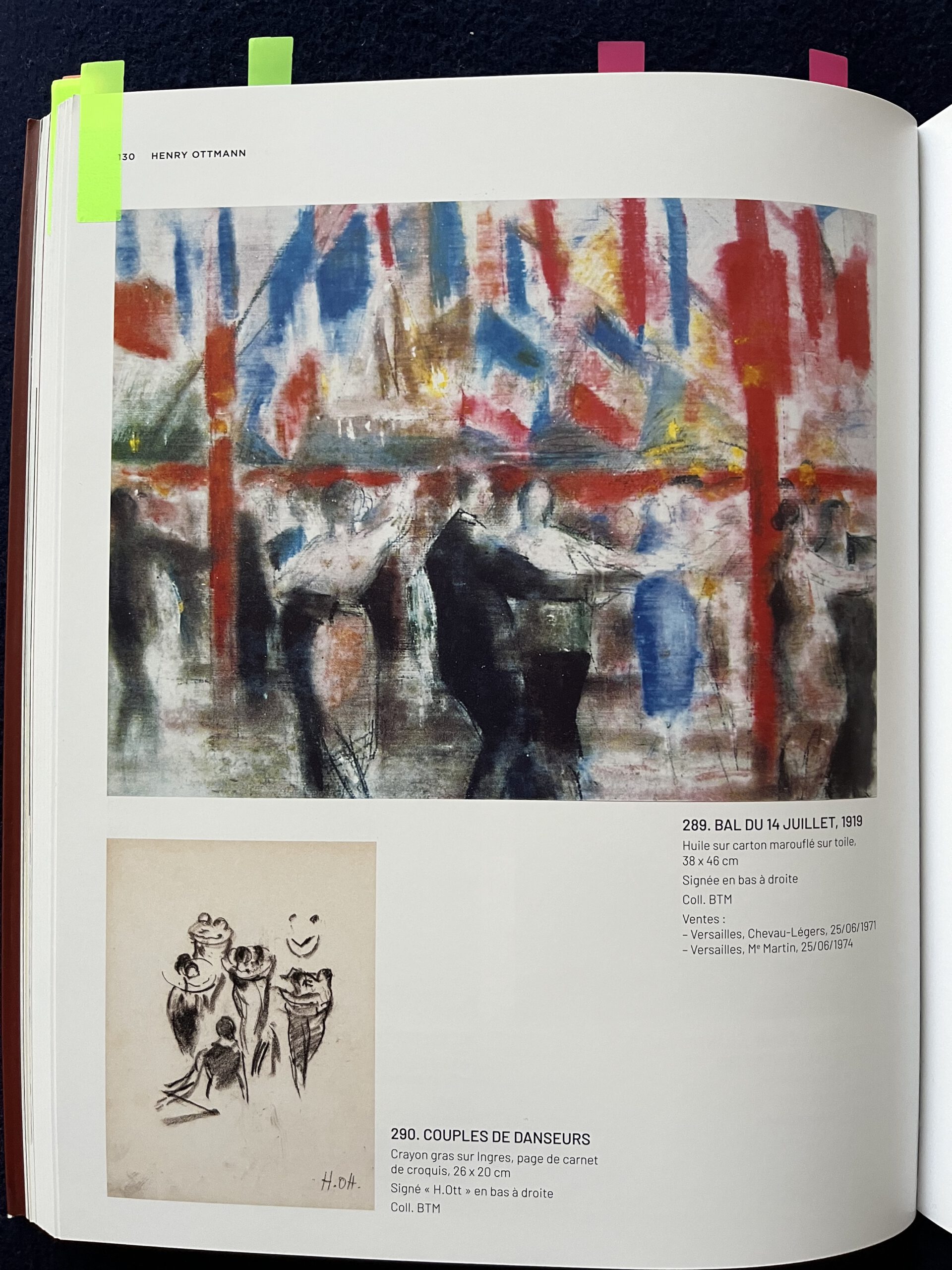 Óleo de Henry Ottmann del Siglo XX - Ball del 14 de julio de 1919 - Photo 5 of 5