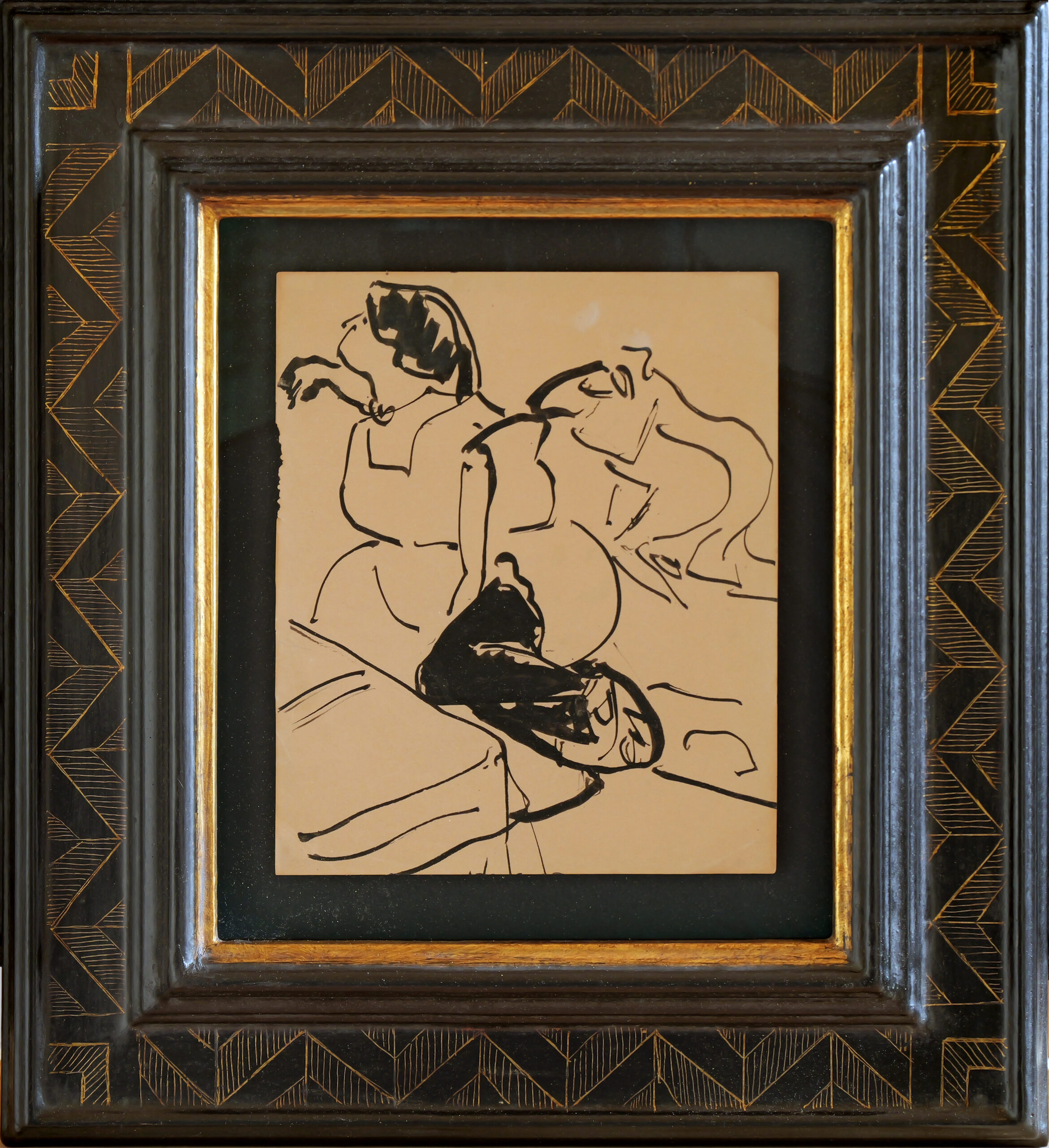 Kirchner – Women Seated at a Table, Profile to the Left - Photo 2 of 3