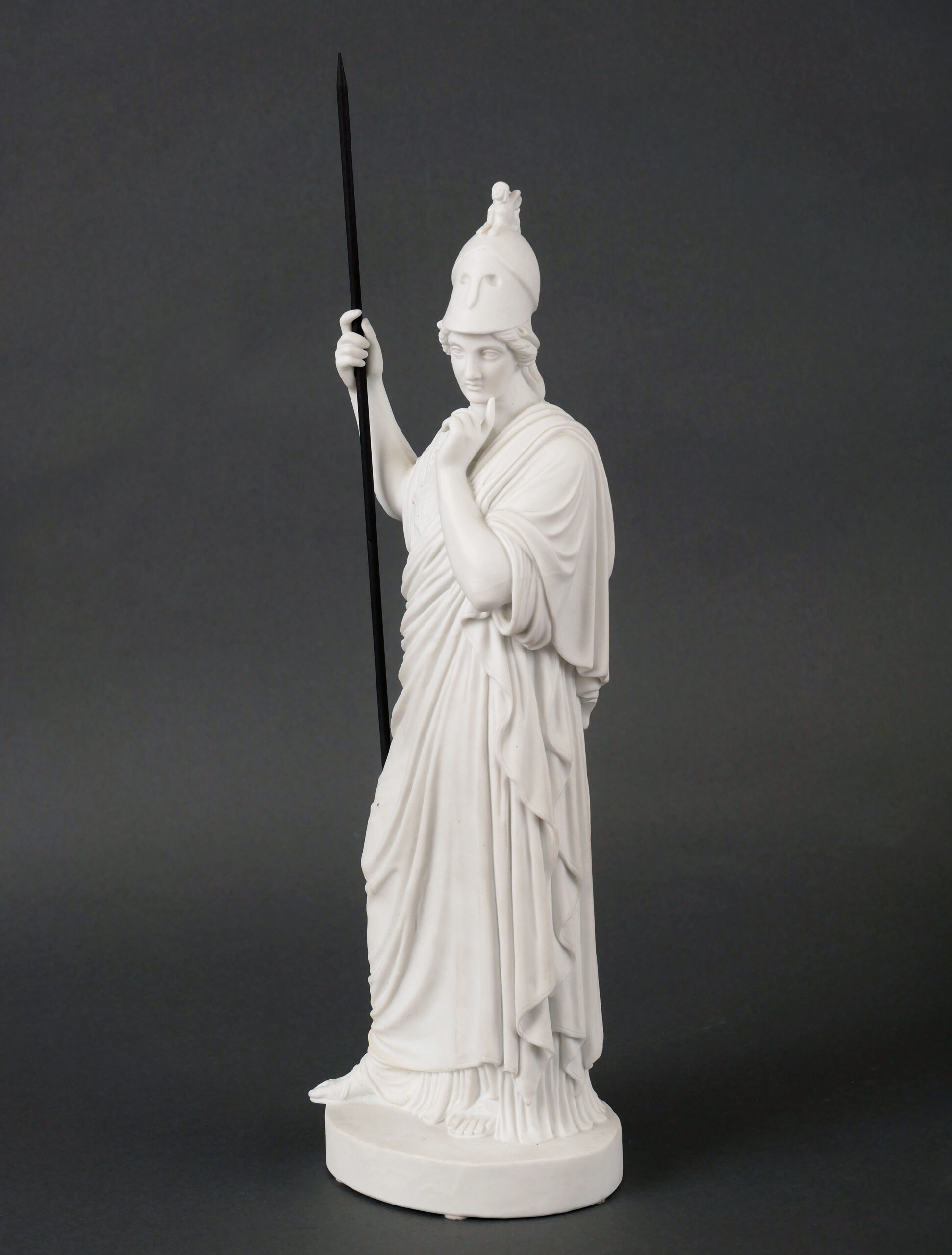 Escultura de Atenea del Siglo XIX en Porcelana Biscuit - Photo 2 of 4