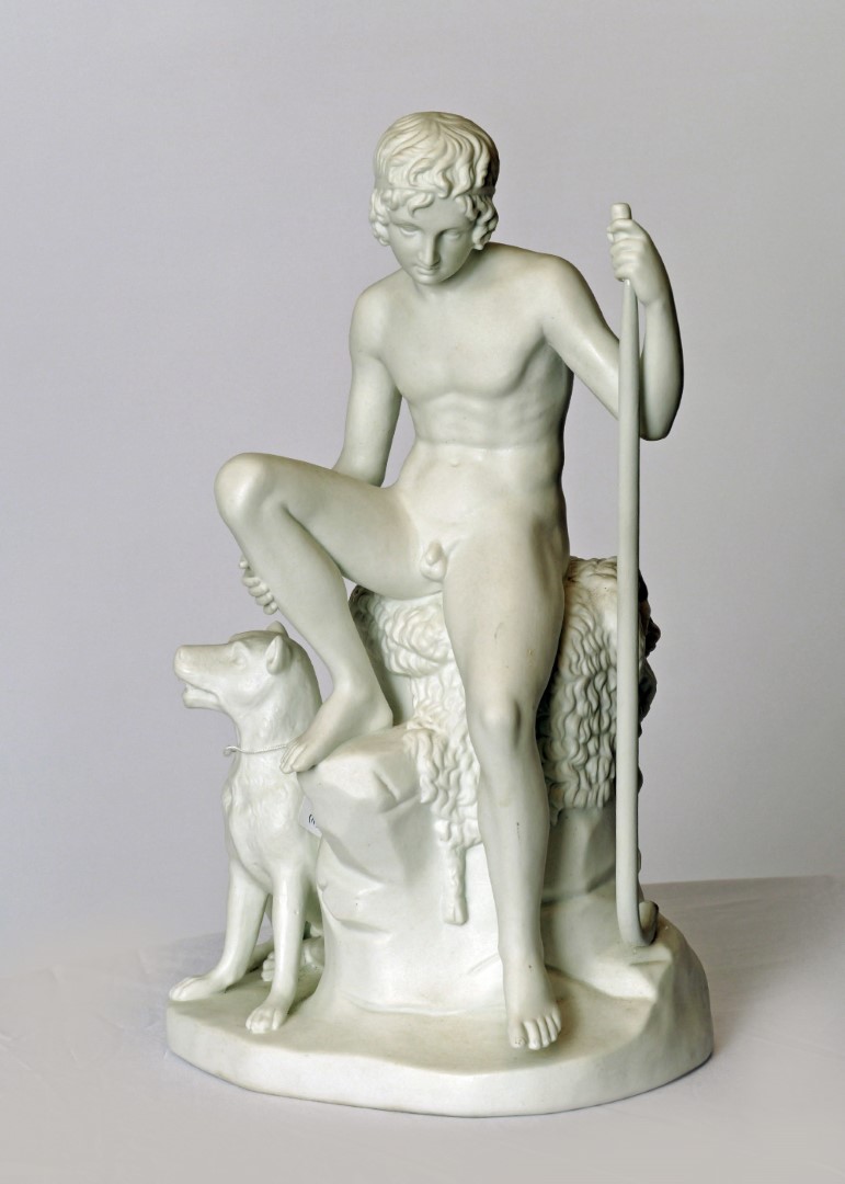 Escultura de Porcelana Biscuit del Siglo XIX según Thorvaldsen