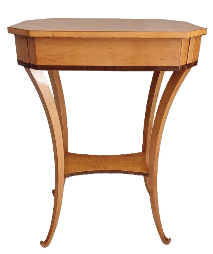 Mesa de Costura de Madera de Arce del Siglo XIX - Photo 3 of 6