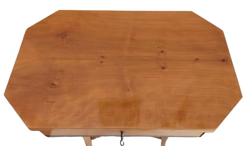 Mesa de Costura de Madera de Arce del Siglo XIX - Photo 6 of 6