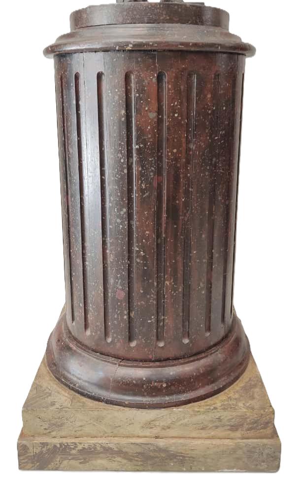 Pareja de Columnas Gustavianas del Siglo XVIII en Madera Policromada - Photo 2 of 4