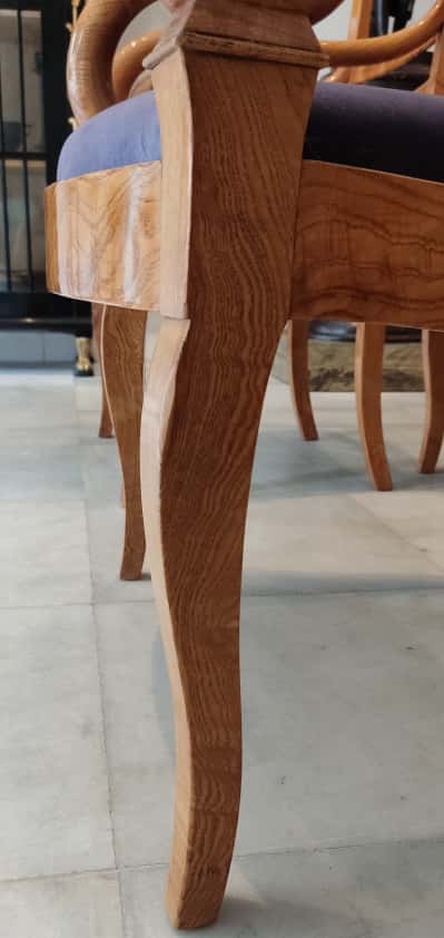 Conjunto de Ocho Sillones de Fresno del Siglo XIX - Photo 3 of 6