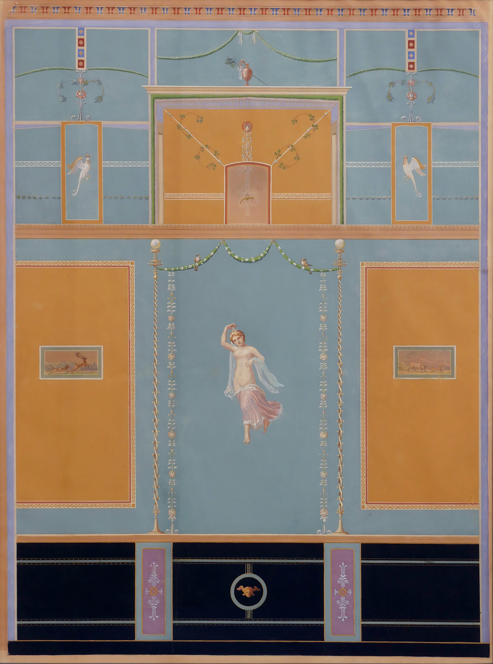 Unknown artist – Wall painting inspired by Roman antiquity - Photo 3 of 3