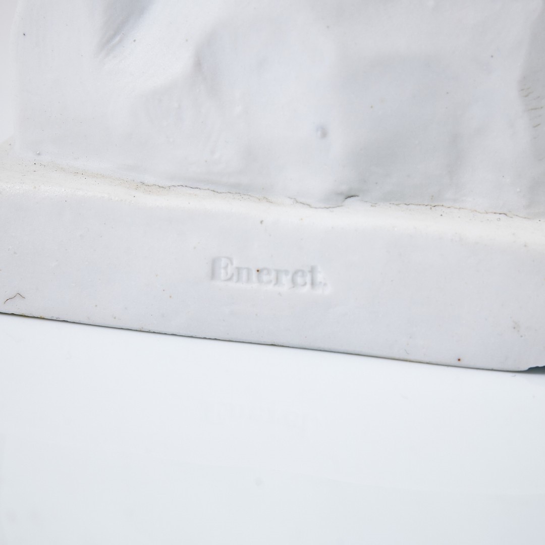 Escultura Scribe del Siglo XIX en Porcelana Biscuit - Photo 4 of 6