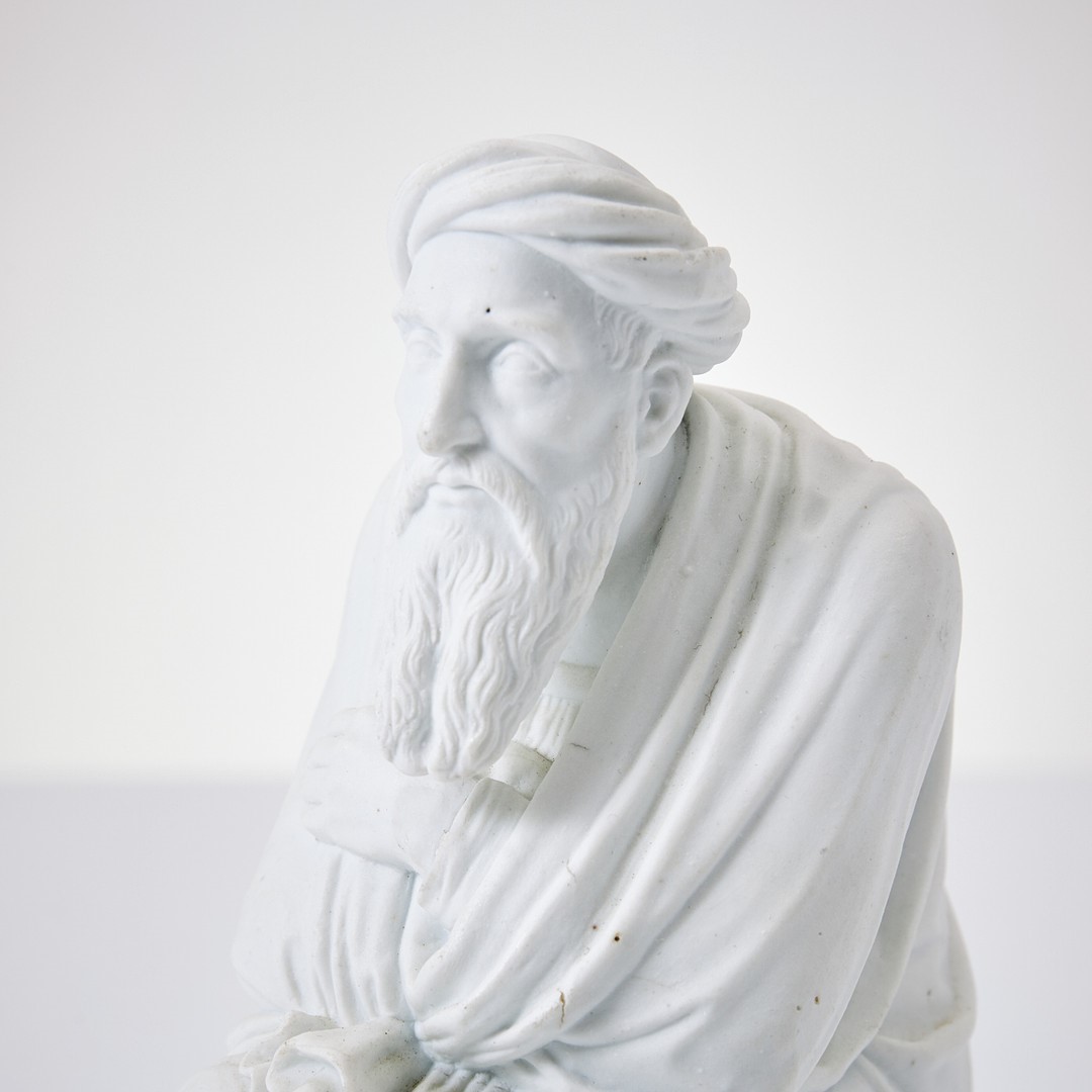 Escultura Scribe del Siglo XIX en Porcelana Biscuit - Photo 2 of 6