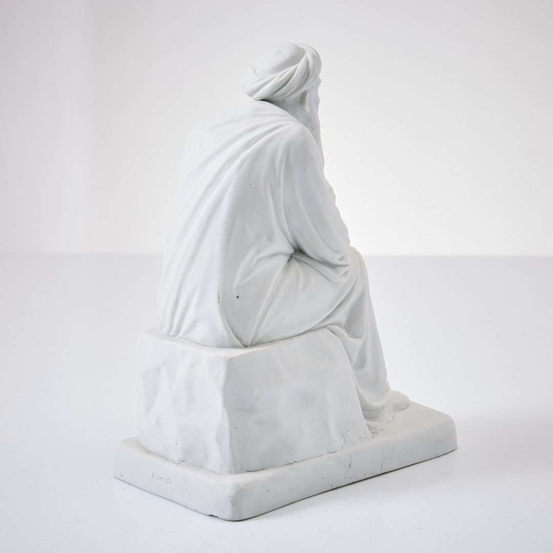 Escultura Scribe del Siglo XIX en Porcelana Biscuit - Photo 6 of 6