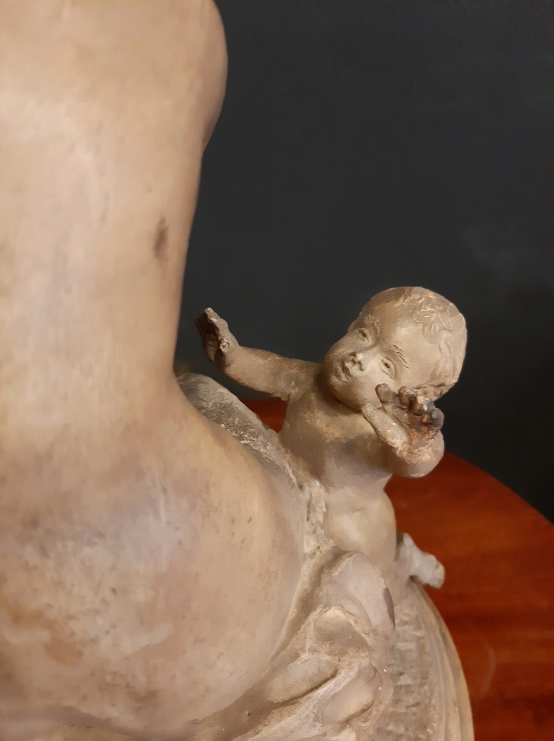 Terracotta group with female faun by Clodion - Photo 8 of 8