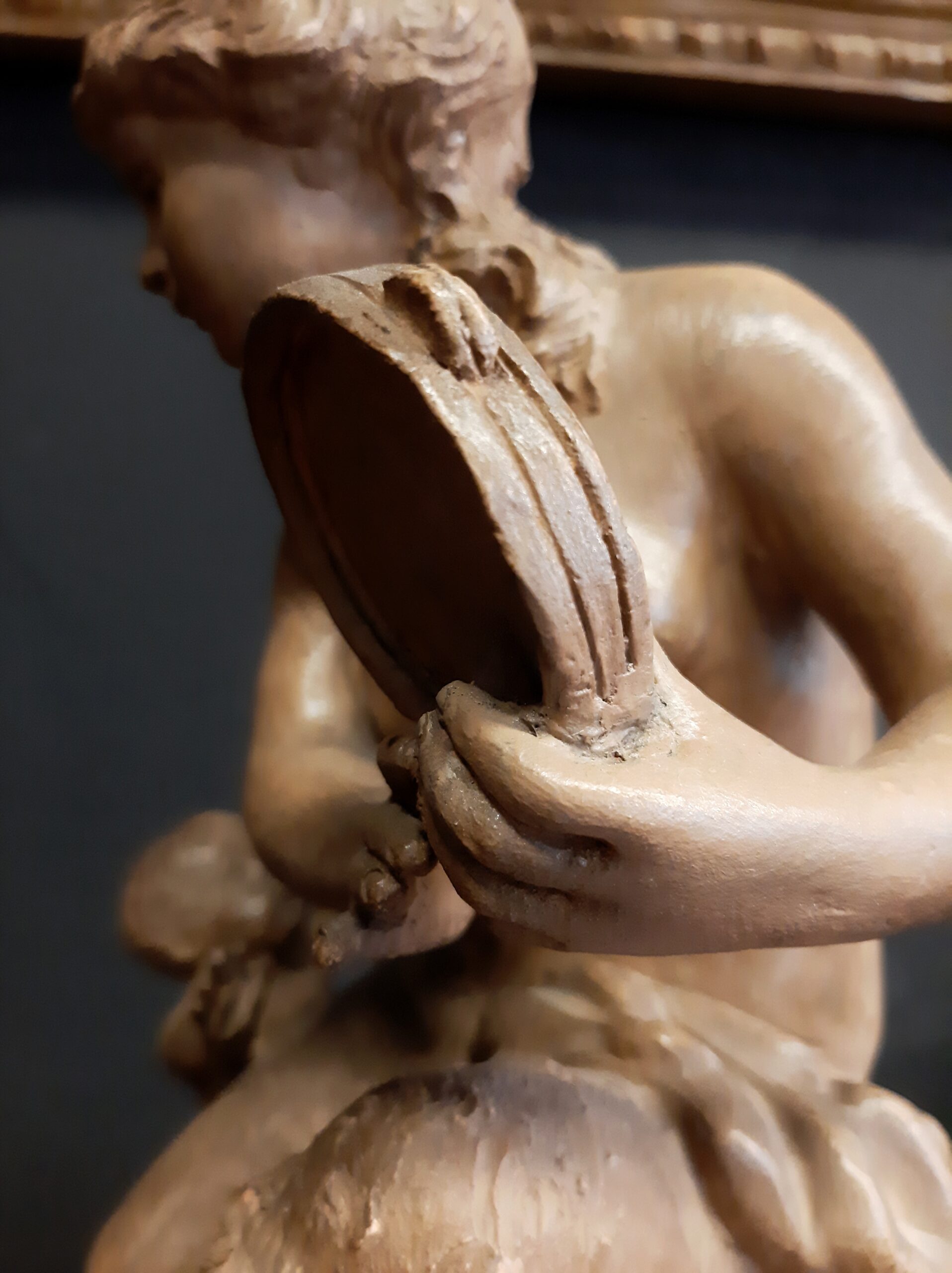 Terracotta group with female faun by Clodion - Photo 5 of 8