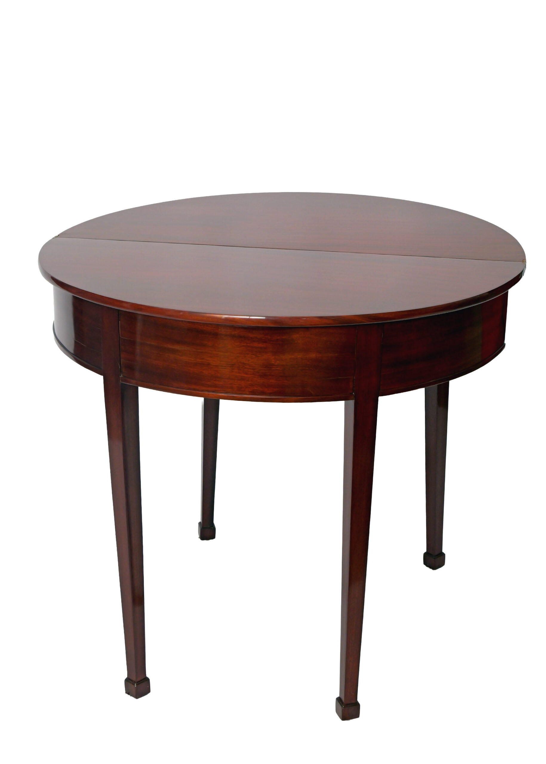 Mesa de Juego Demi-Lune del Siglo XIX en Caoba - Photo 4 of 9