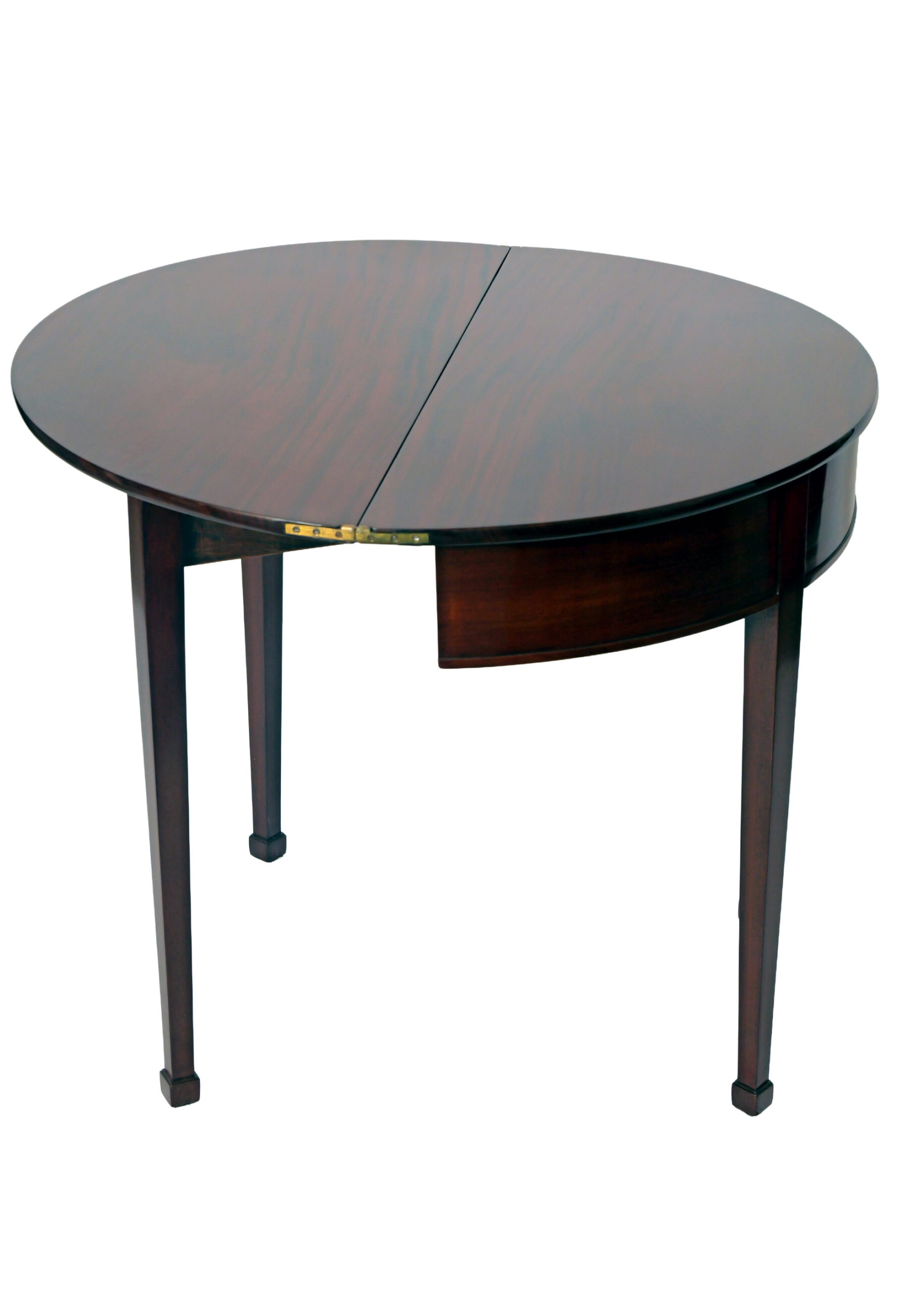 Mesa de Juego Demi-Lune del Siglo XIX en Caoba - Photo 5 of 9