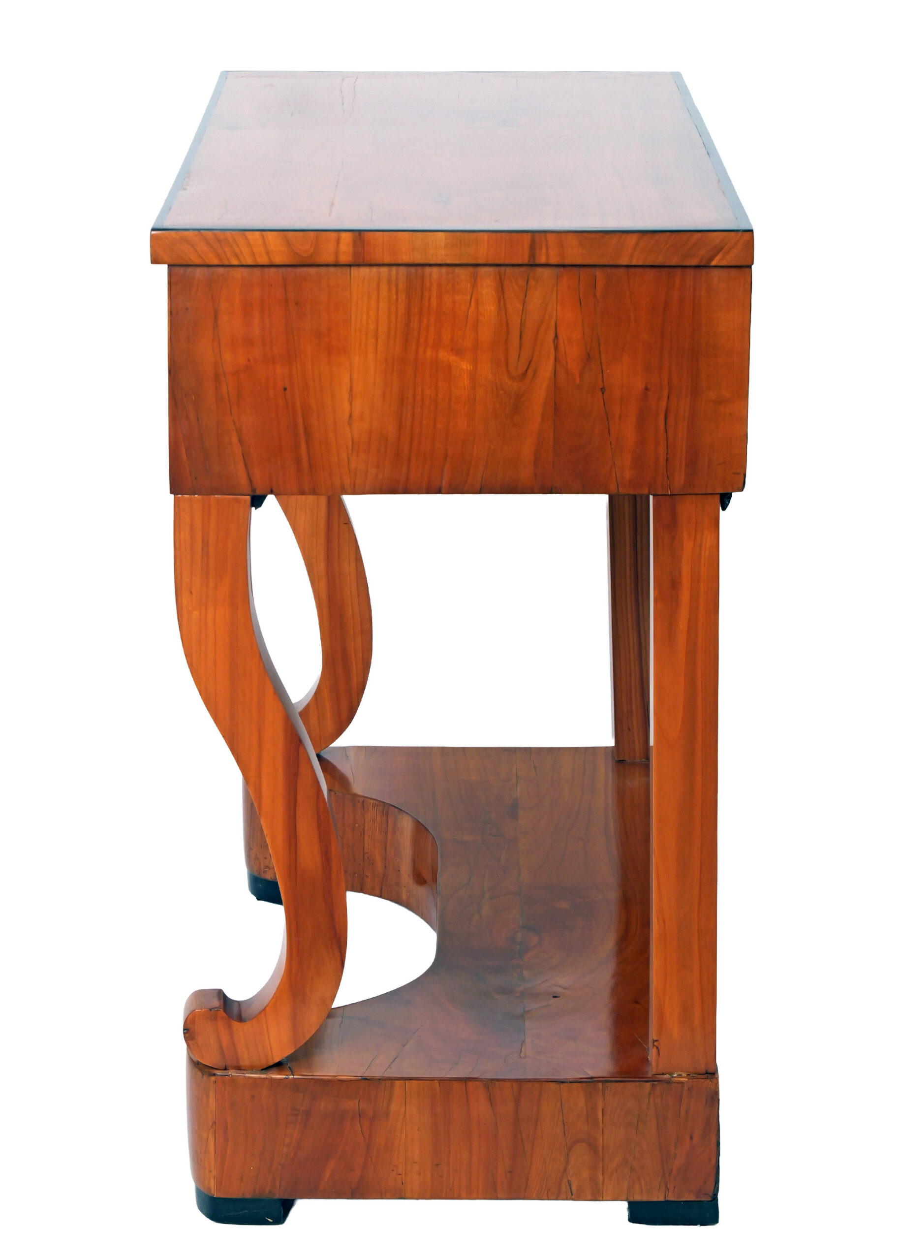 Consola del Siglo XIX en Cerezo con Soportes Curvados - Photo 4 of 8