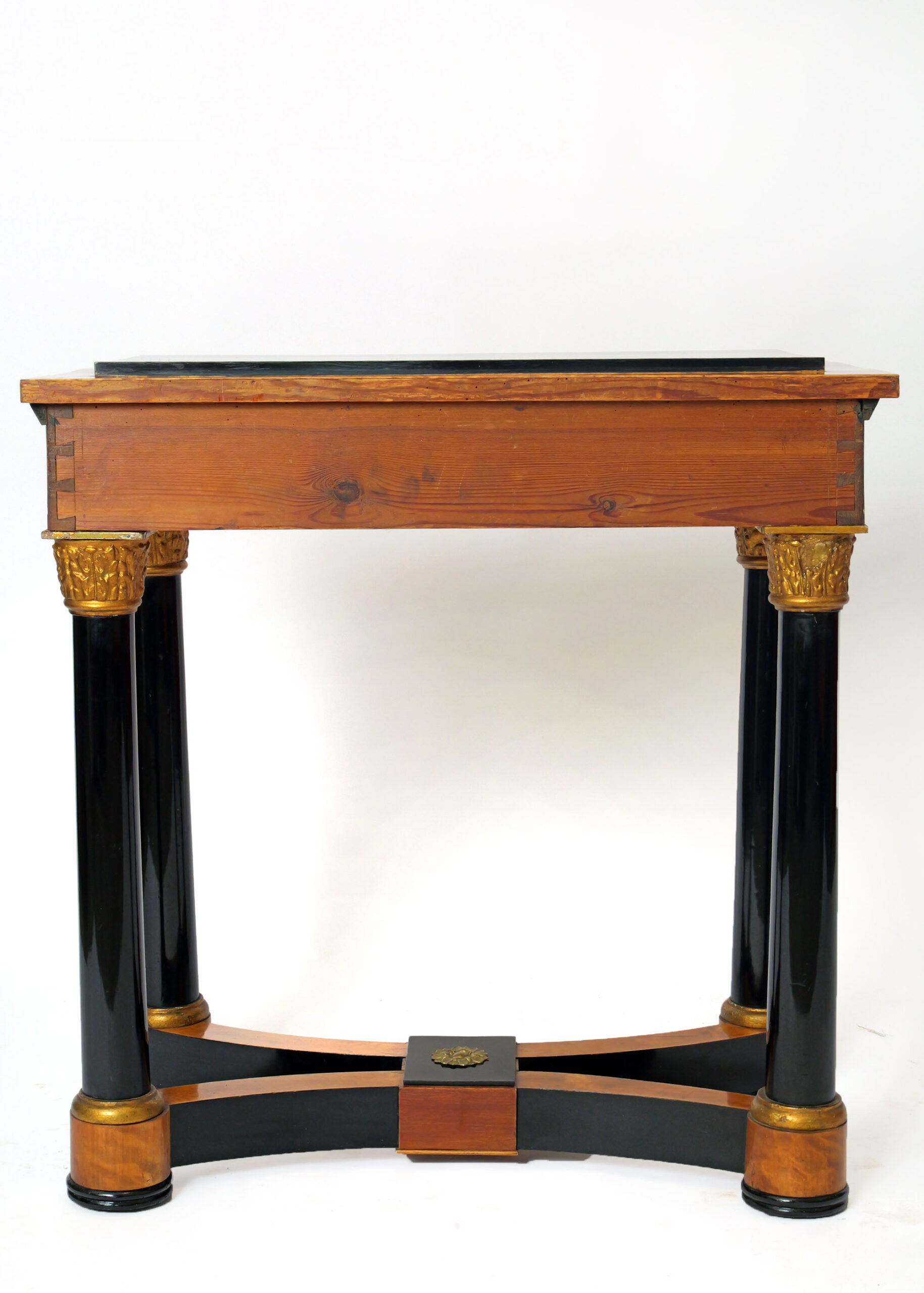 Consola del Siglo XIX en Abedul y Madera Ebonizada - Photo 6 of 9