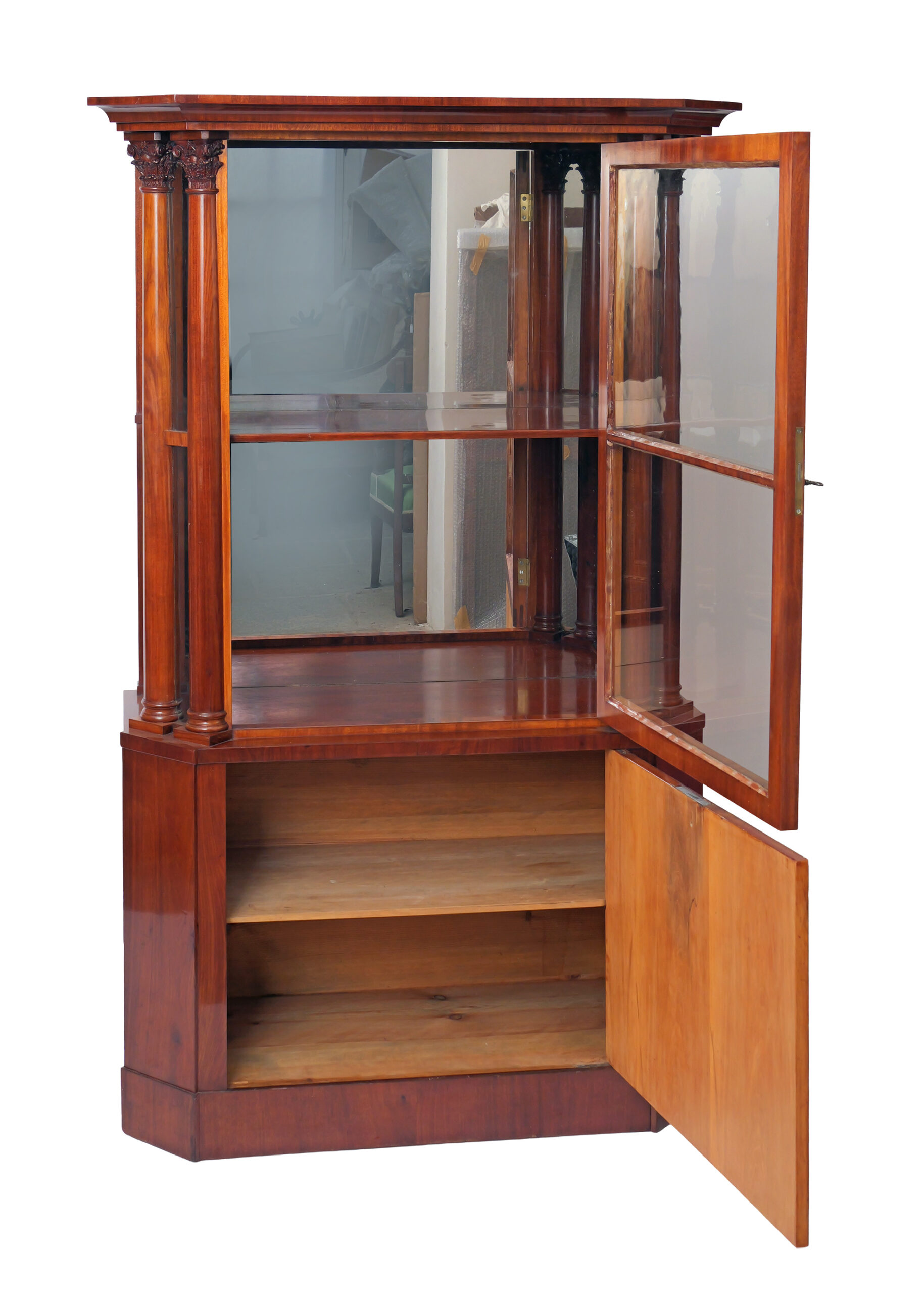 Vitrina del Siglo XIX en Madera de Caoba con Detalles en Bronce - Photo 3 of 11