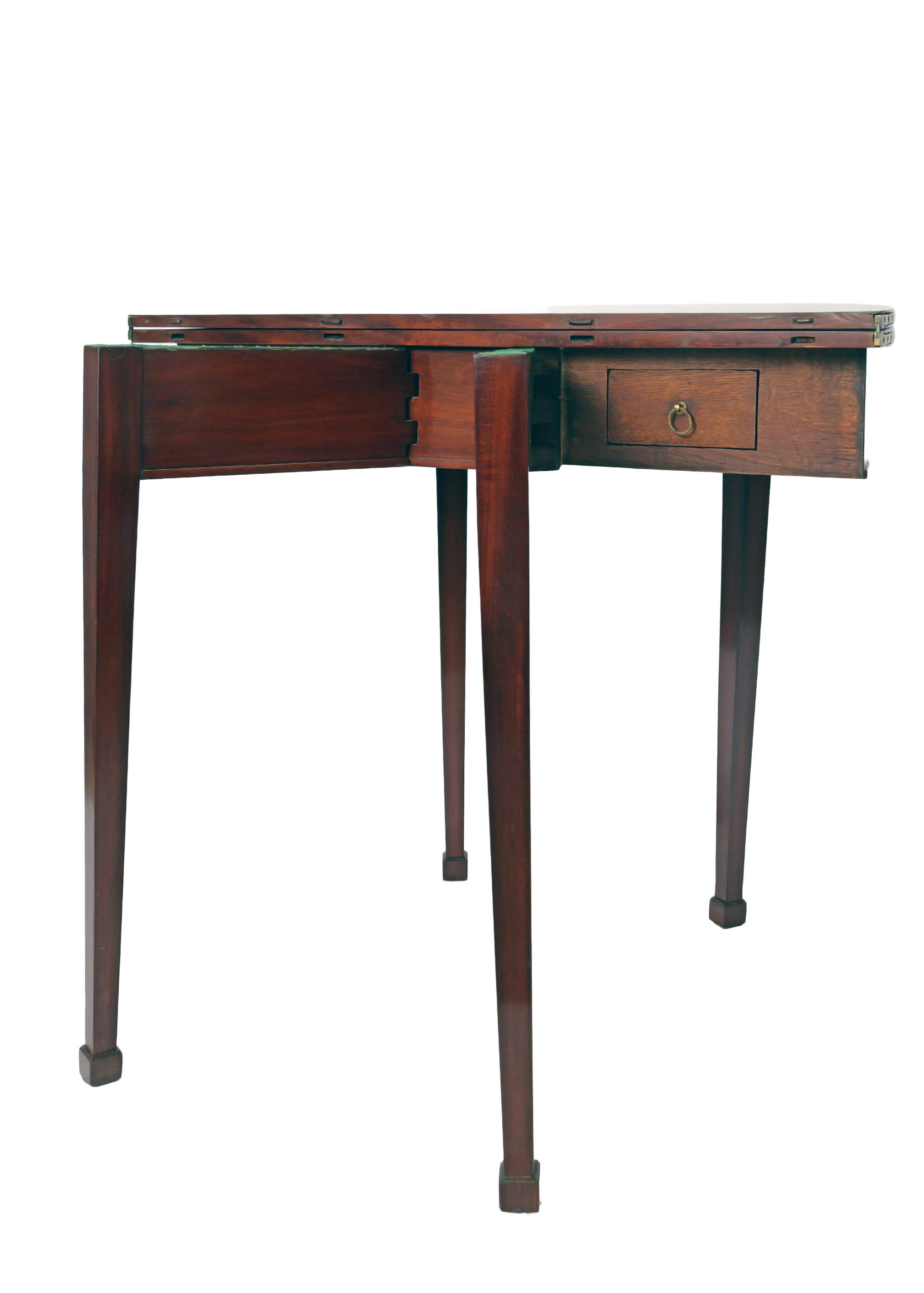 Mesa Medialuna de Juego del Siglo XIX en Caoba - Photo 7 of 9