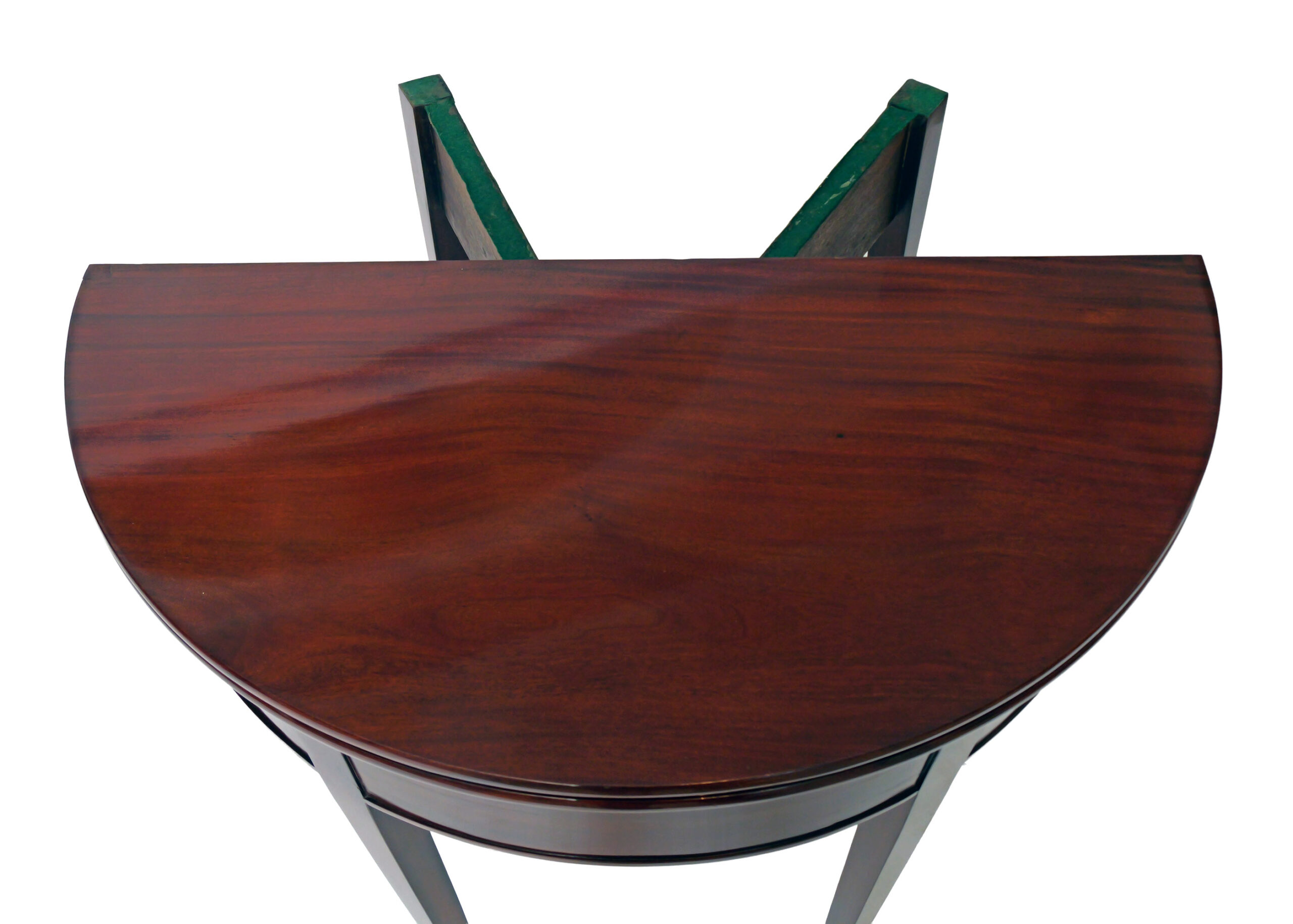 Mesa Medialuna de Juego del Siglo XIX en Caoba - Photo 3 of 9