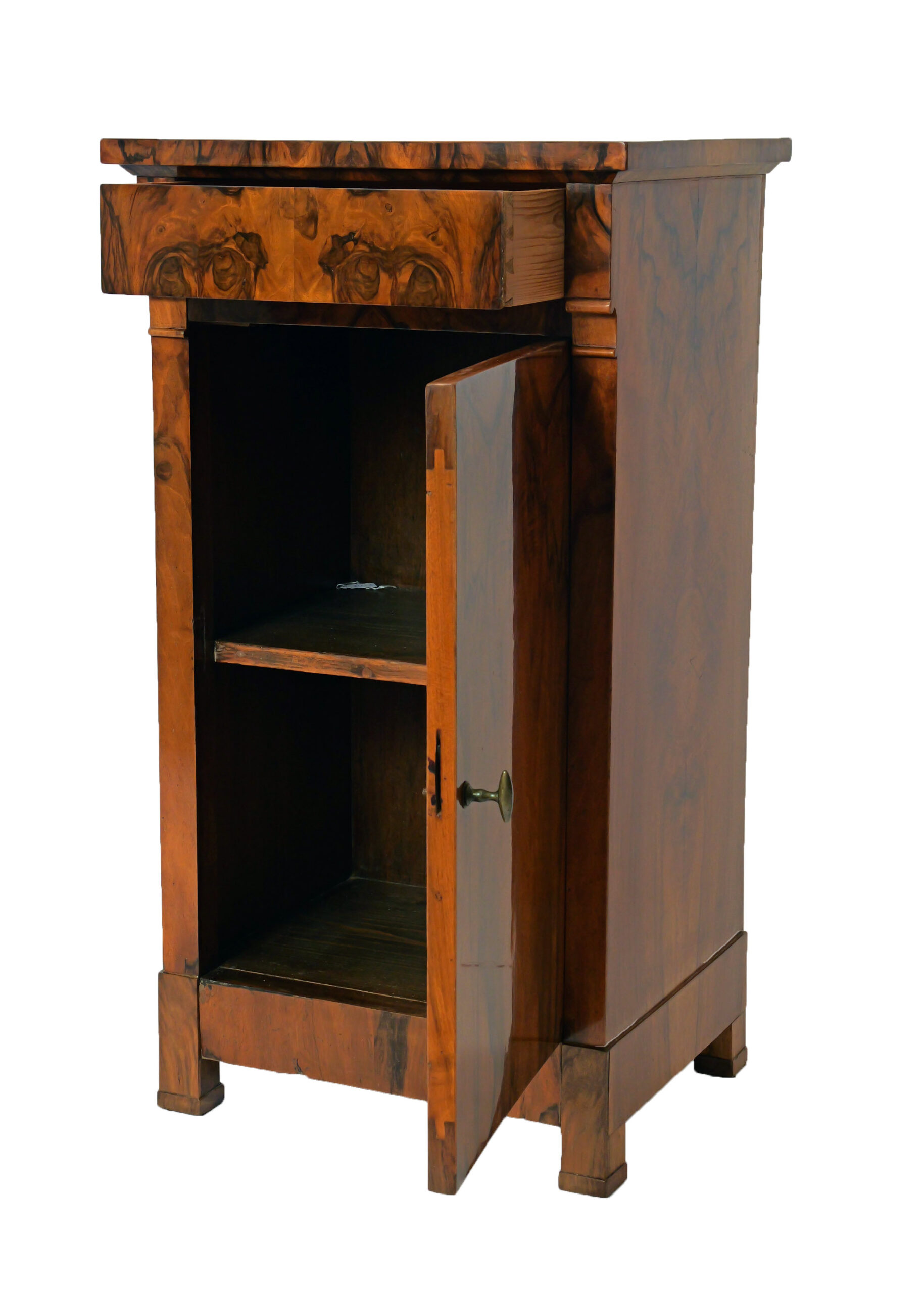 Mesilla de Noche del Siglo XIX en Madera de Nogal - Photo 3 of 9